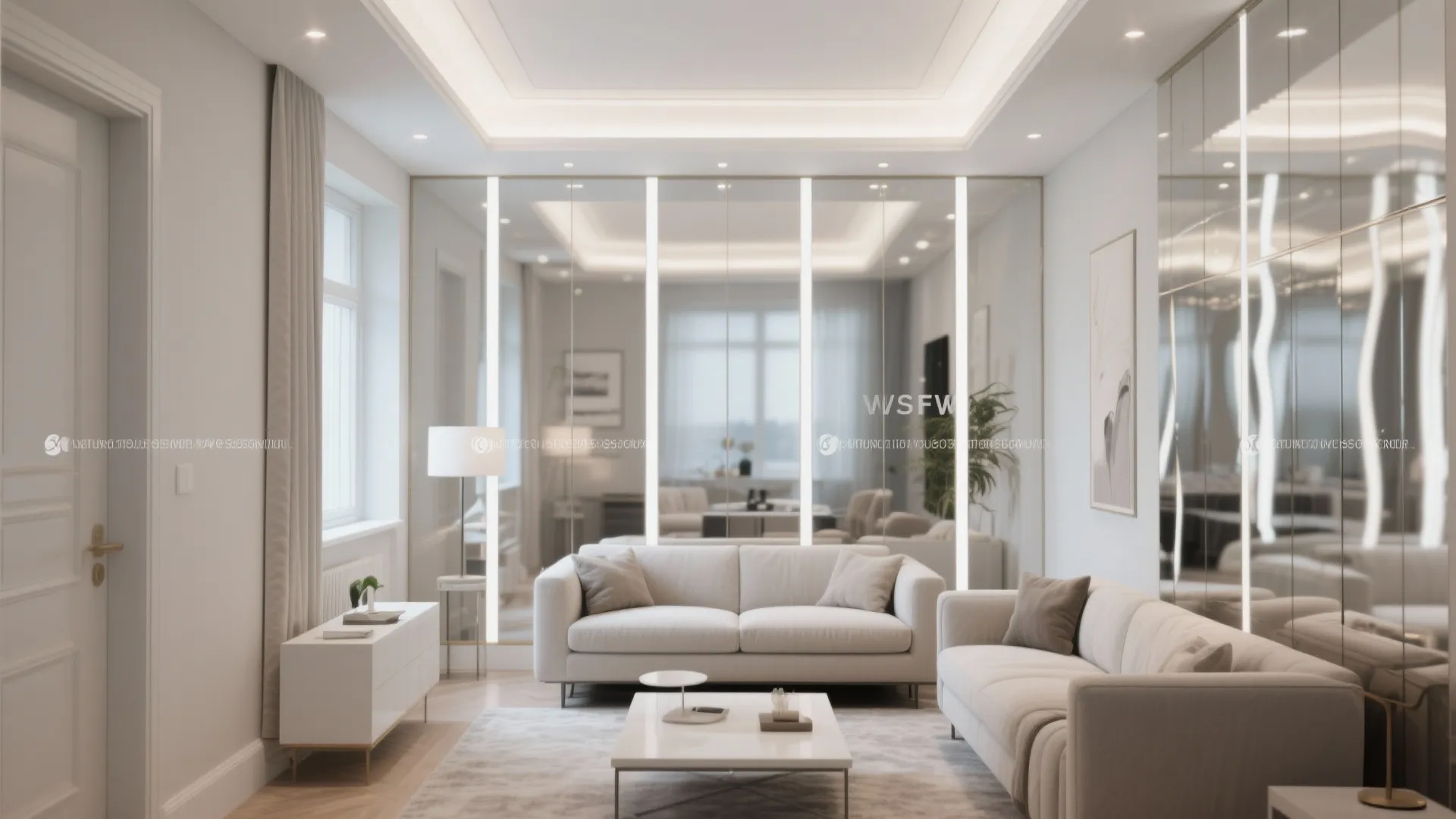 Mirrored Wall Panels