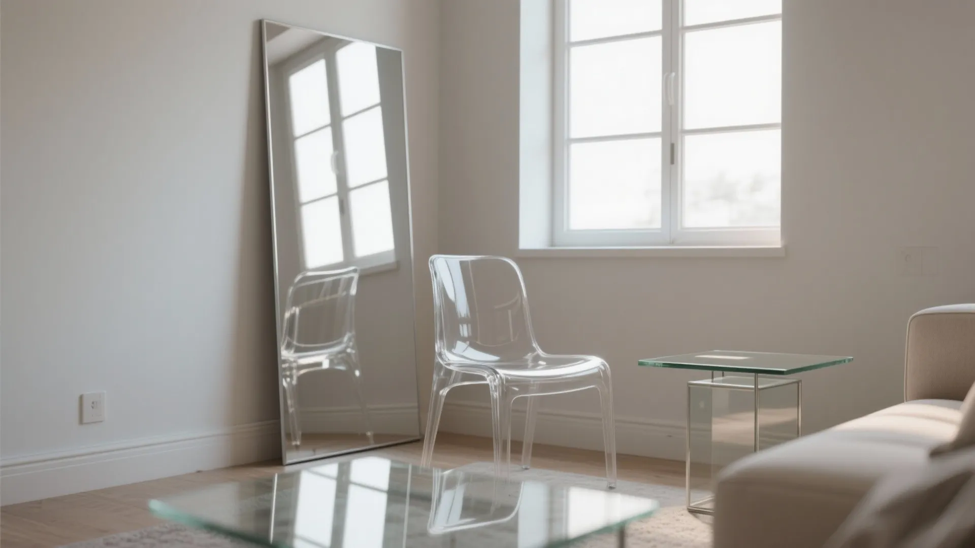 5. Use mirrors and transparent materials cleverly