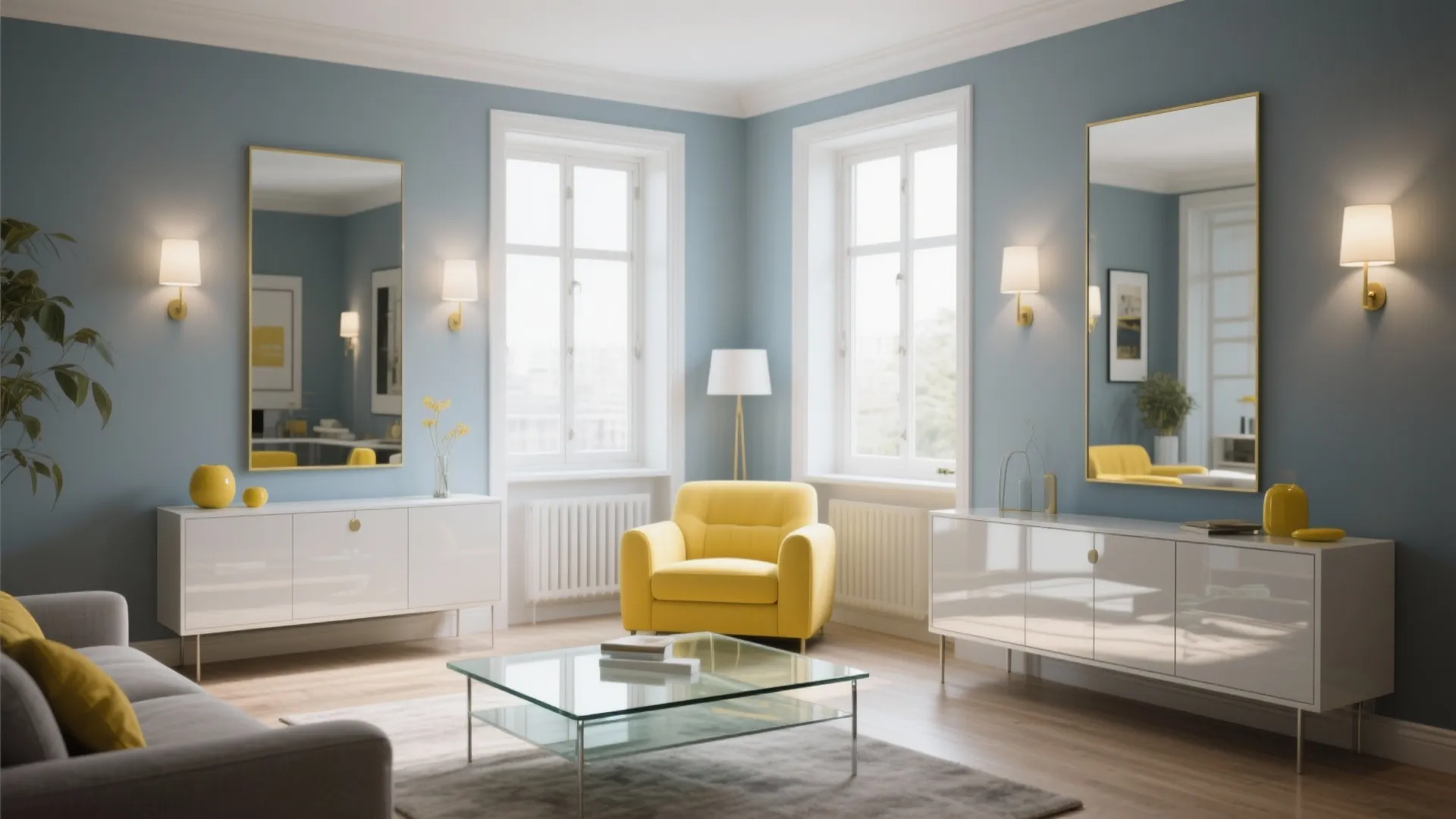 5. Use lighting and reflective surfaces to brighten