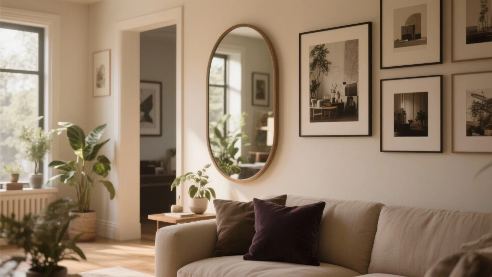 5. Smart color and mirrors to expand perception