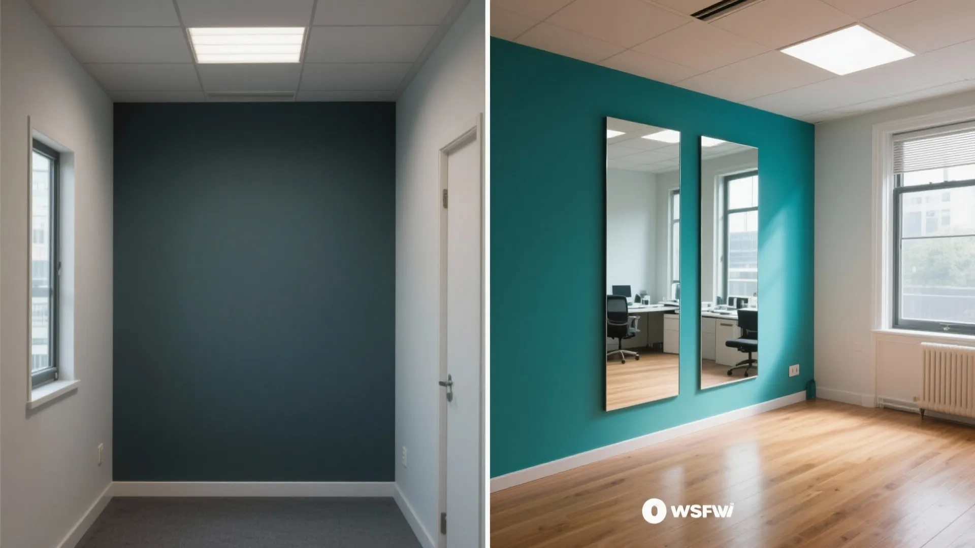 5. Mirrors and color tricks for depth