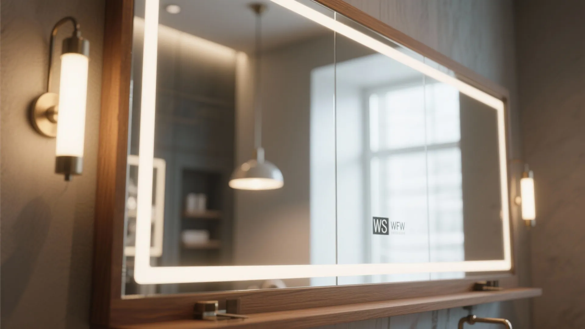 2. Use mirrors and layered lighting to expand perception