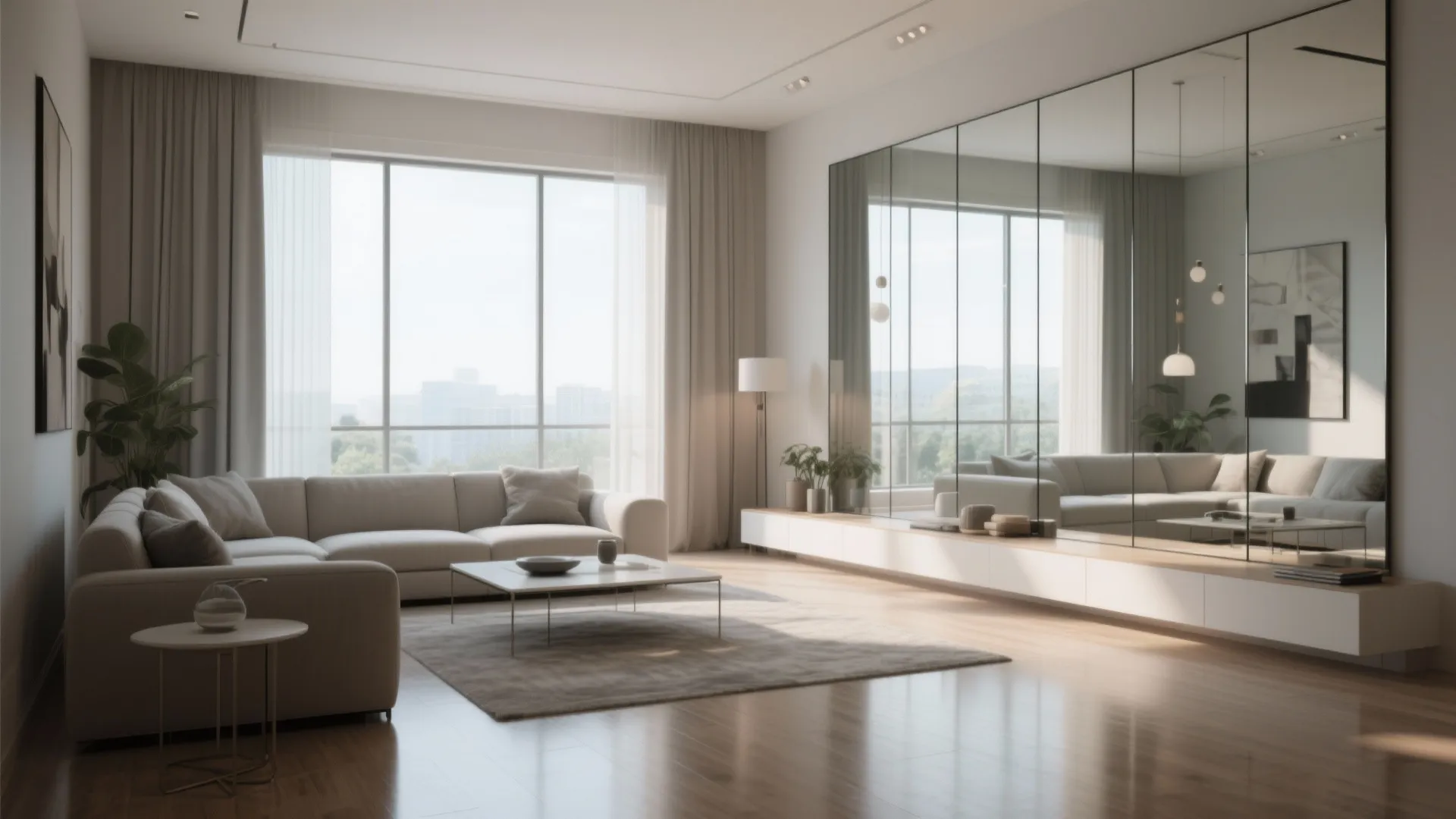 8. Use of Mirrors to Expand Visual Space