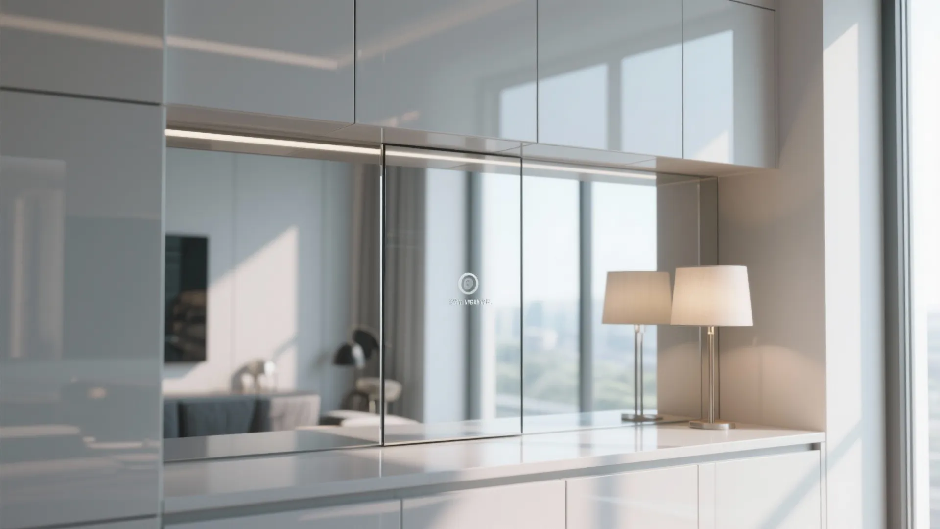 Mirrors, glass and light-reflective surfaces