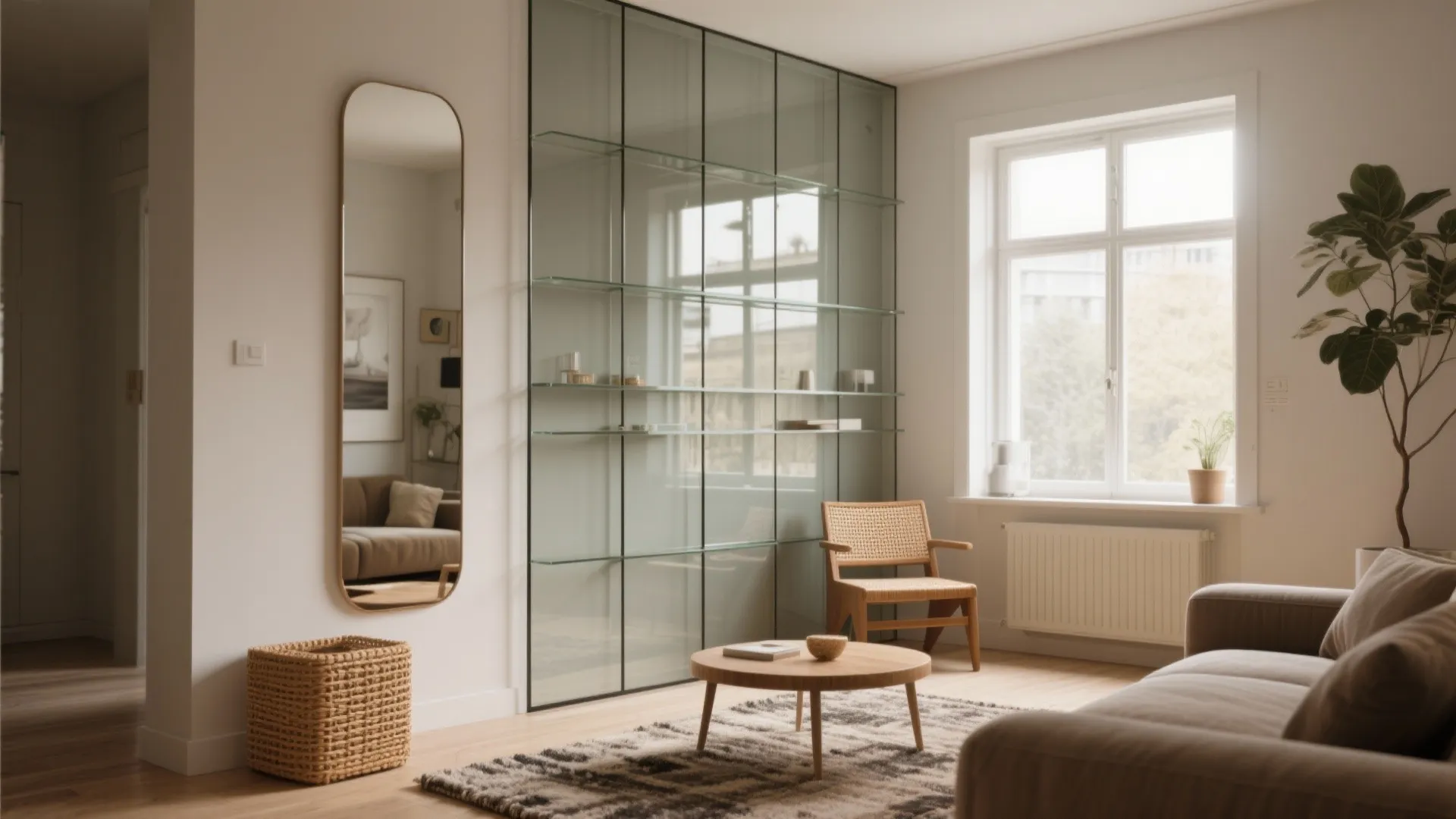 Strategic Mirrors and Glass for Openness