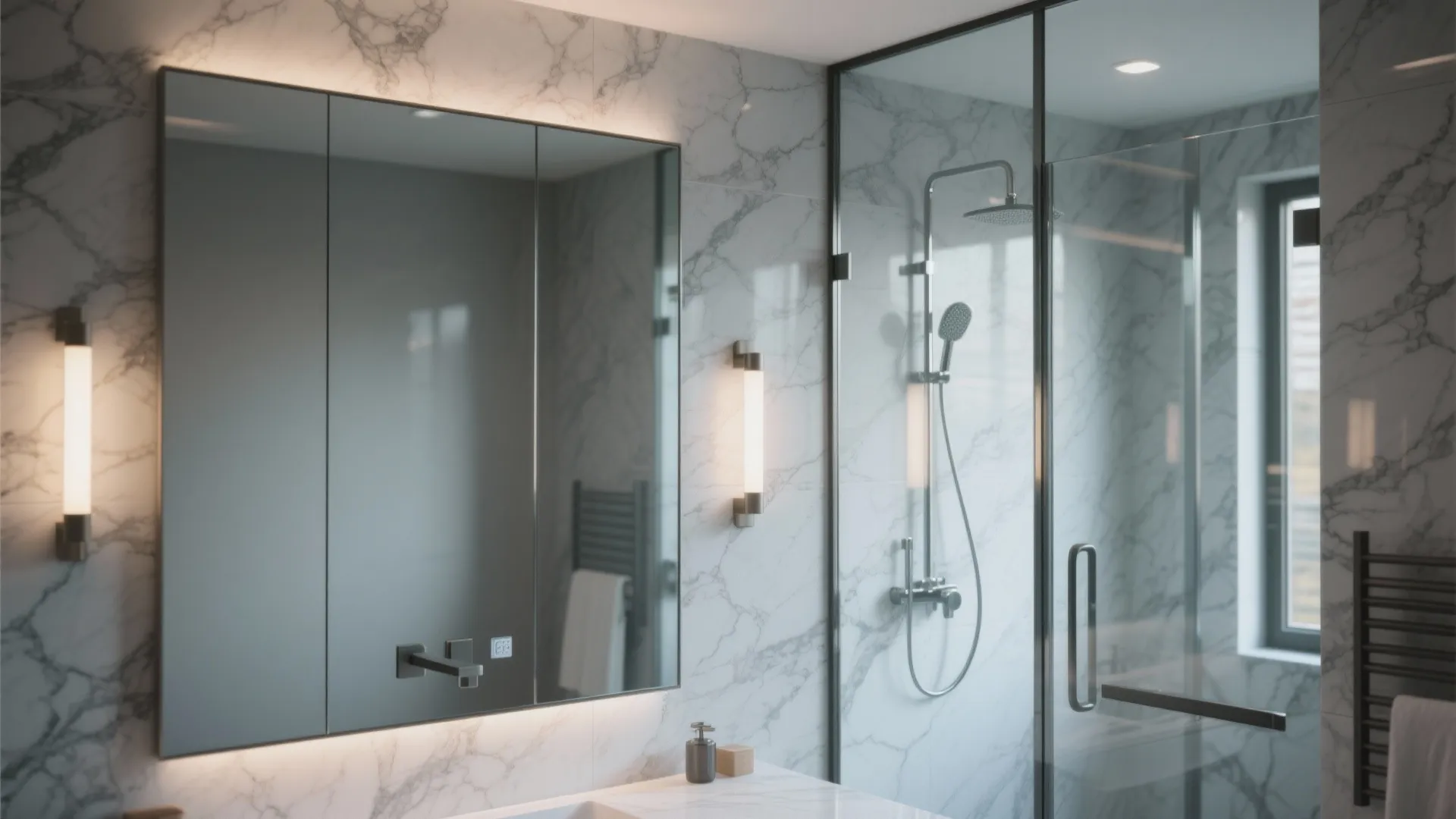 4. Strategic mirrors and glass to expand sightlines