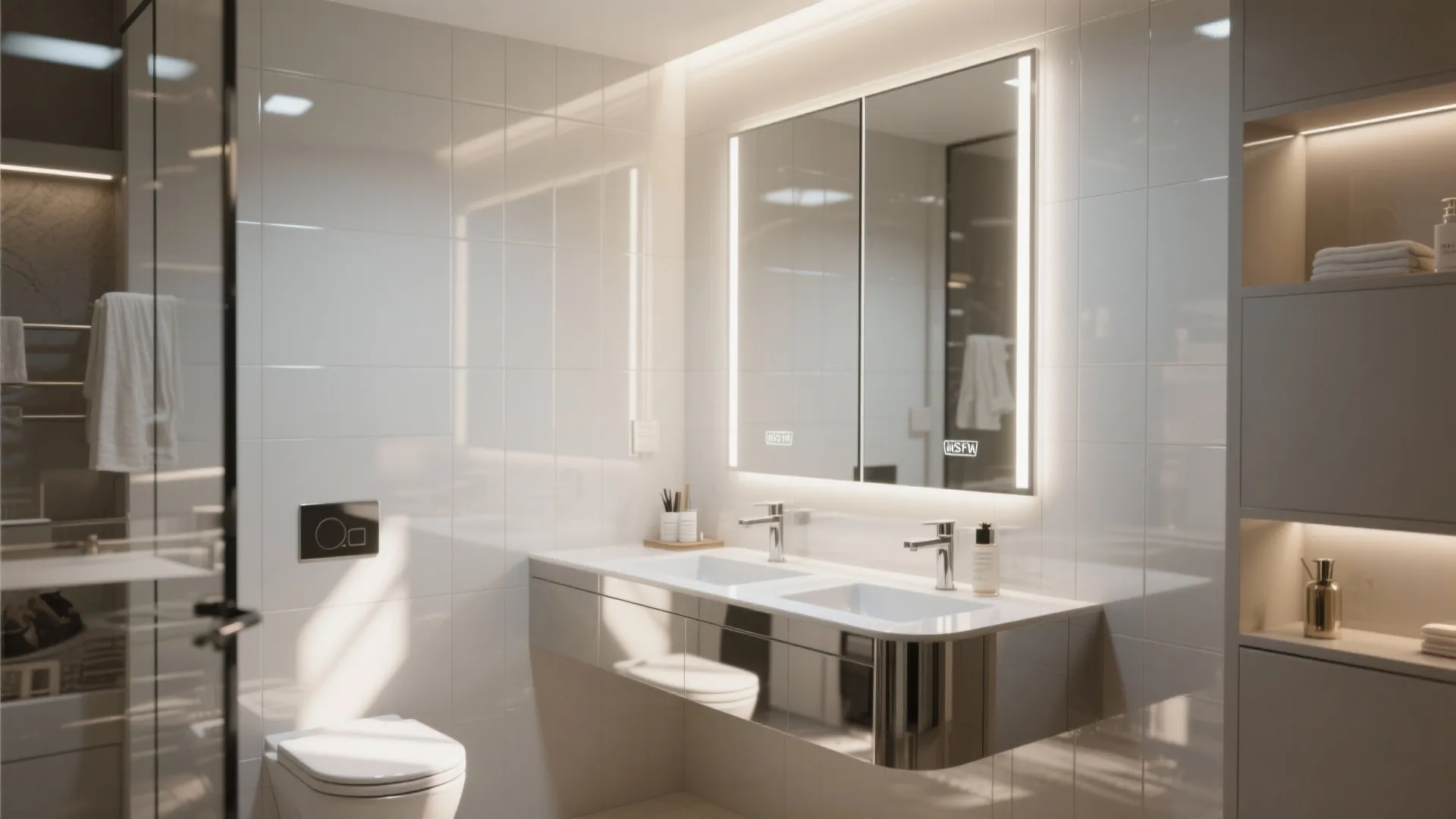 3. Mirrors, Gloss, and Reflective Details