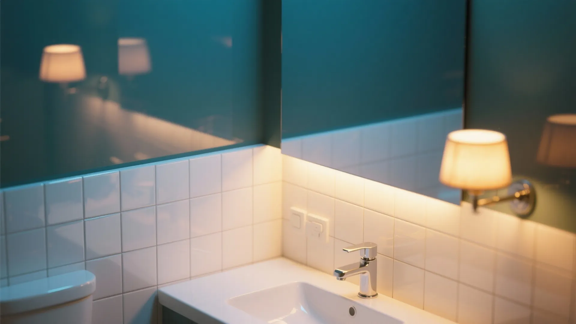 2. Use mirrors and glossy surfaces to multiply light