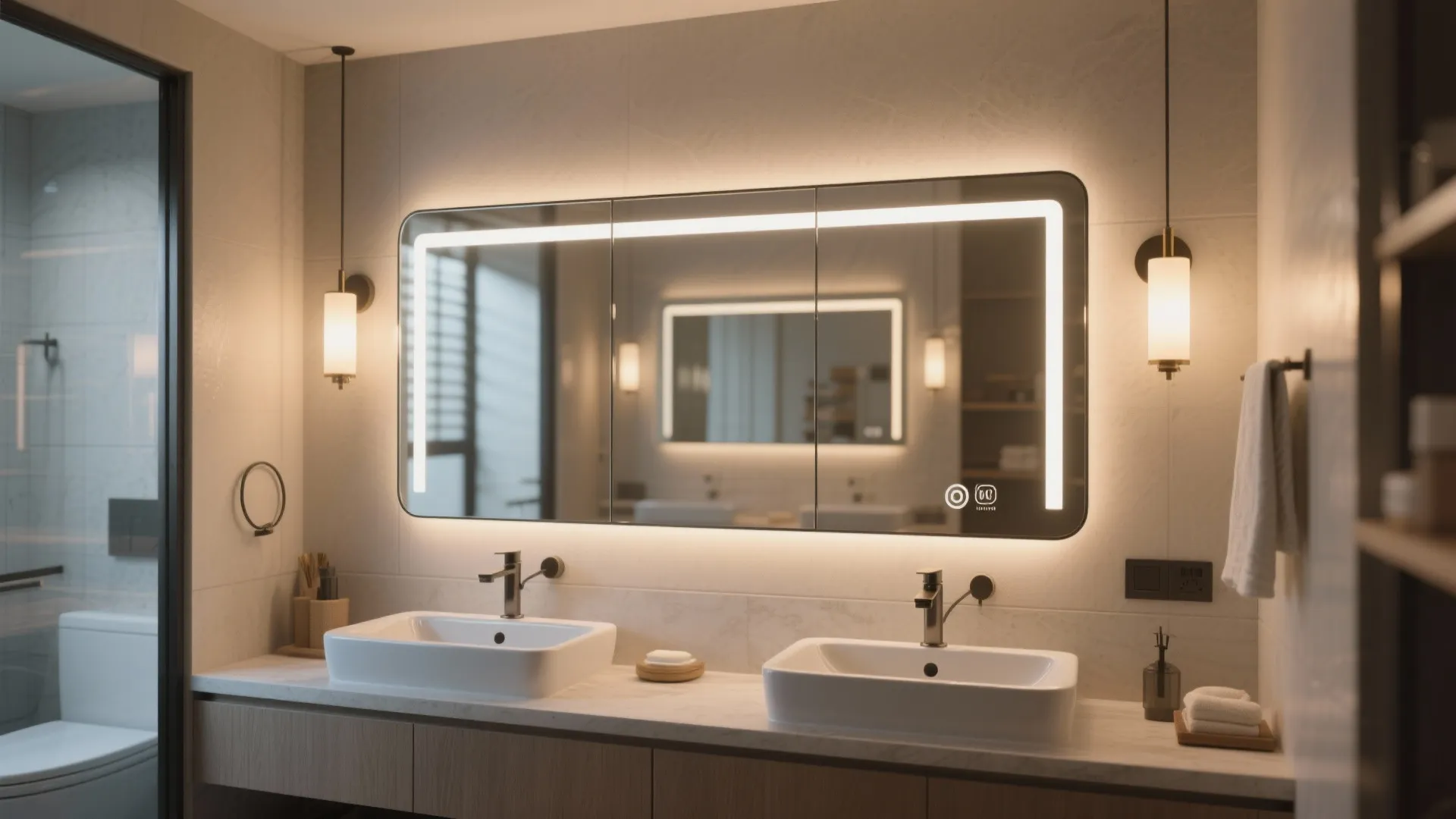 3. Layer mirrors and lighting for depth