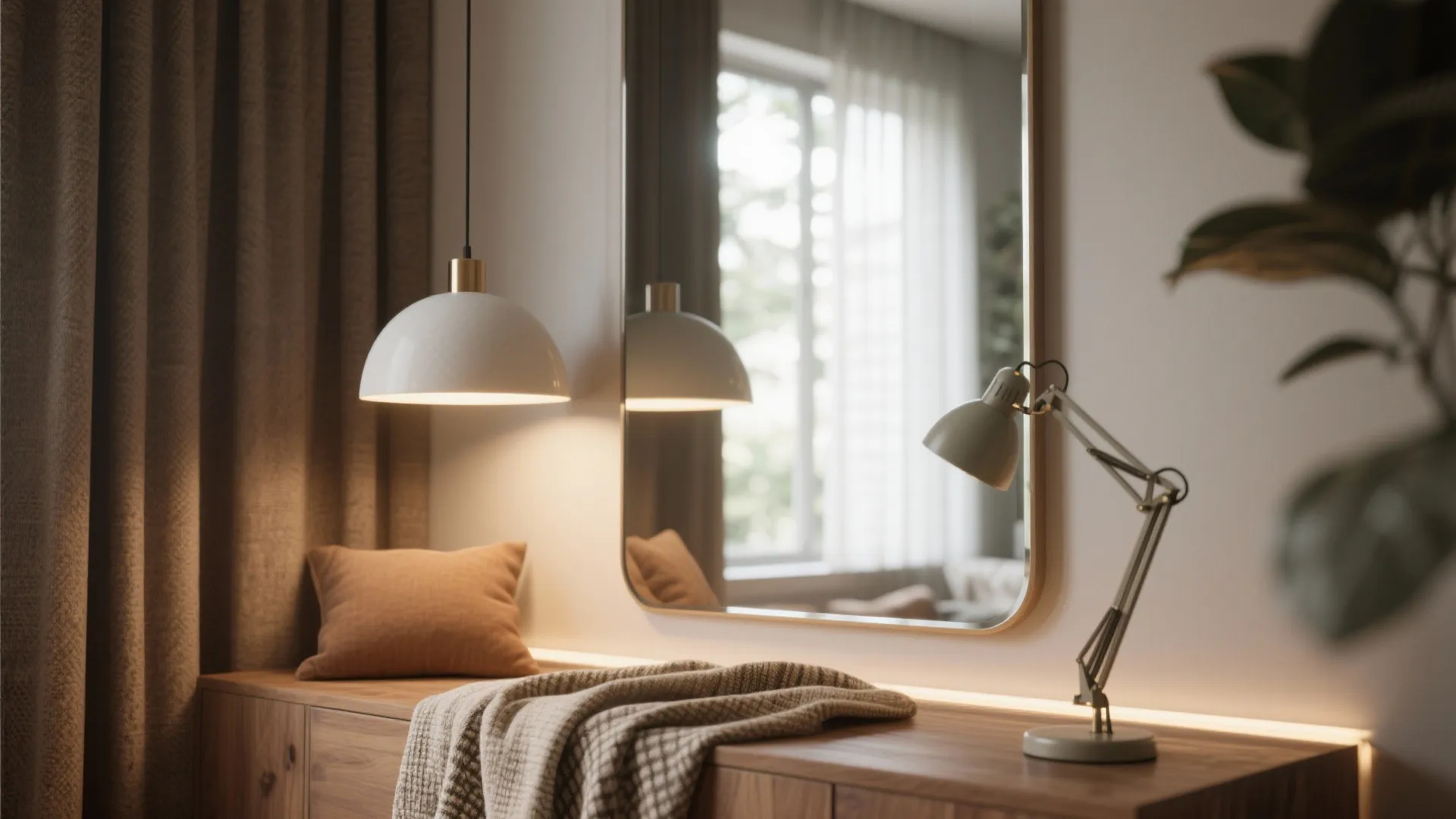 4. Use mirrors and layered lighting to expand perception