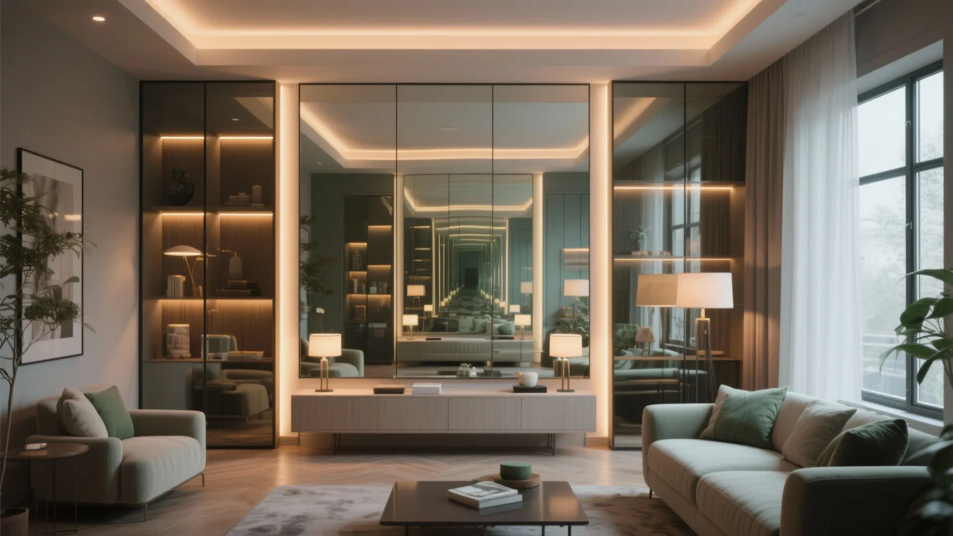 5. Mirrors, Smart Lighting, and Illusion Tricks