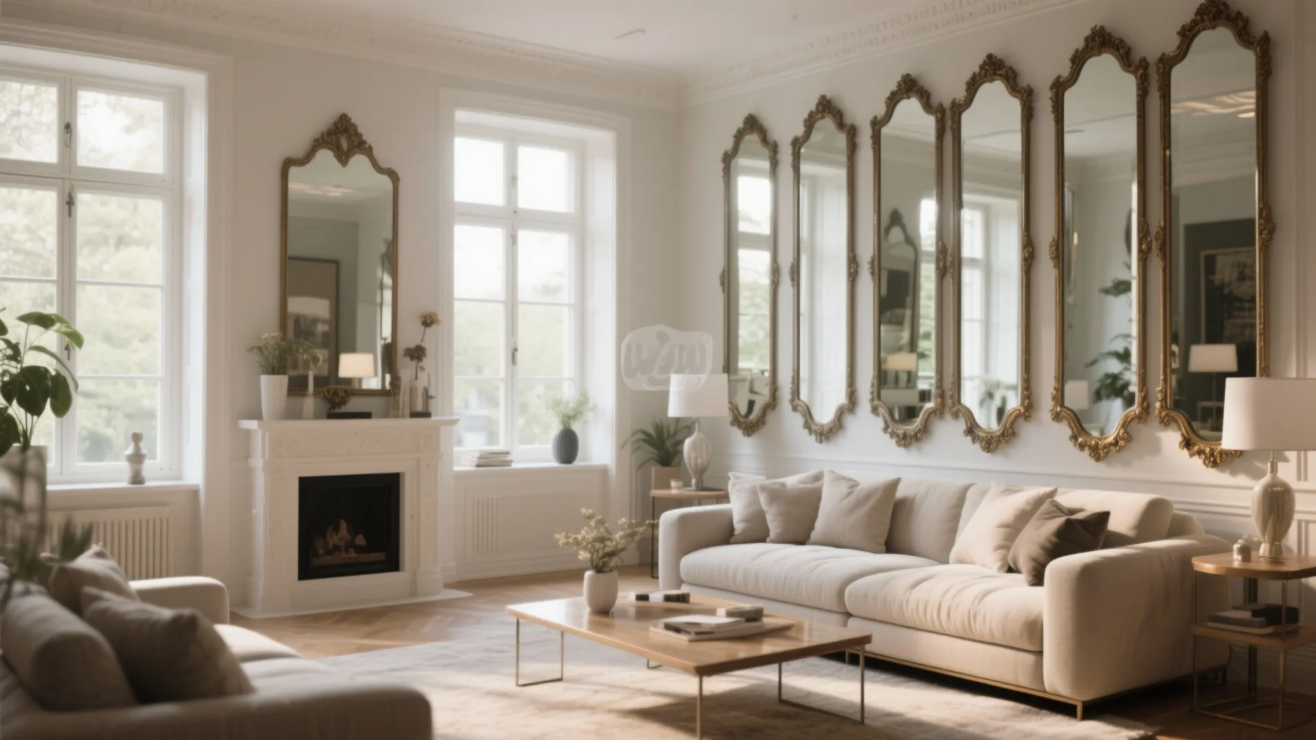 5. Mirrors to Enhance Light