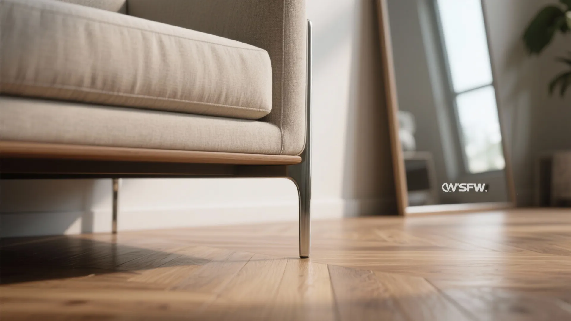 5. Mirrors, low-profile furniture, and consistent scale