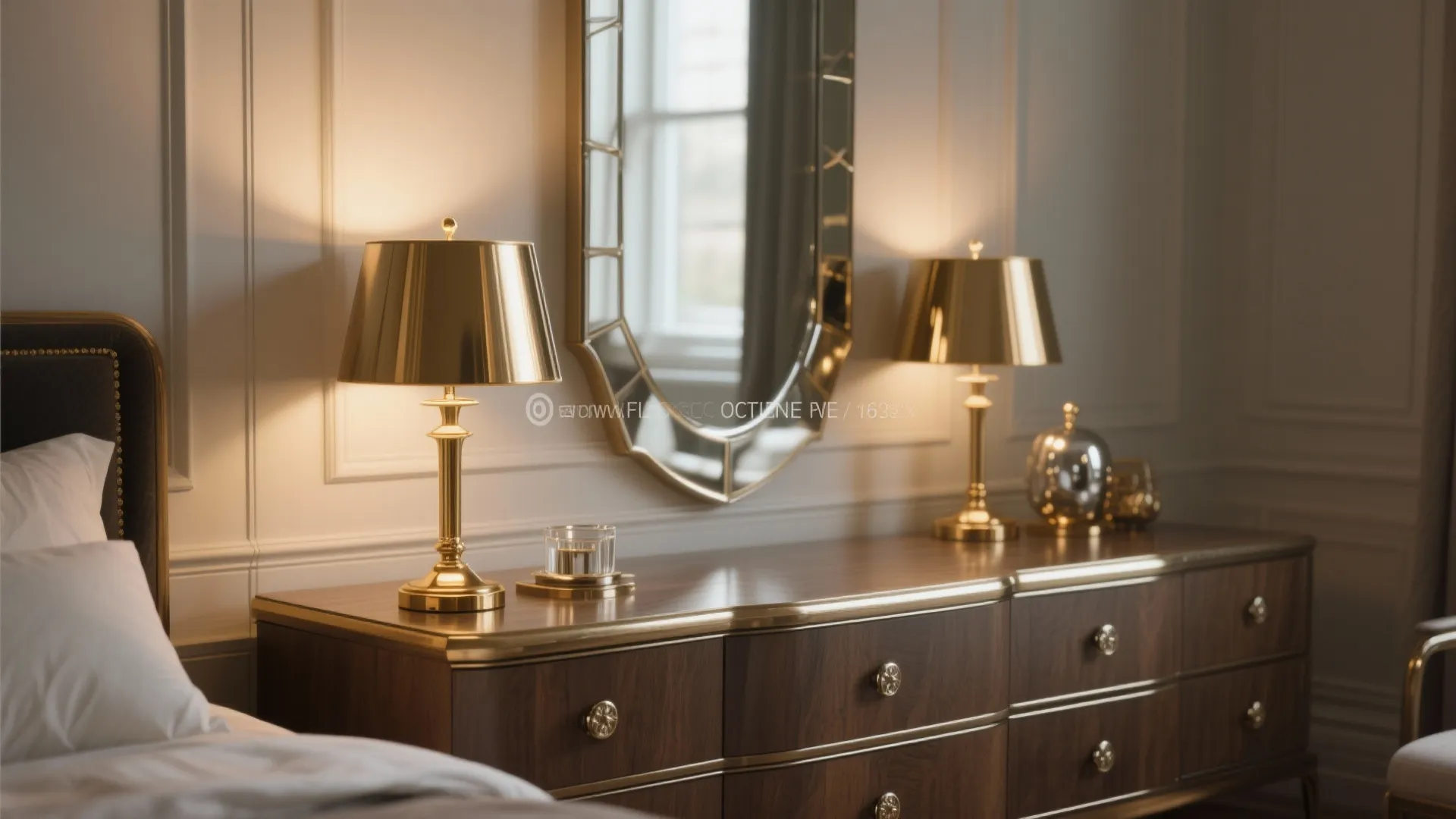 4. Mix mirrors and metallic accents