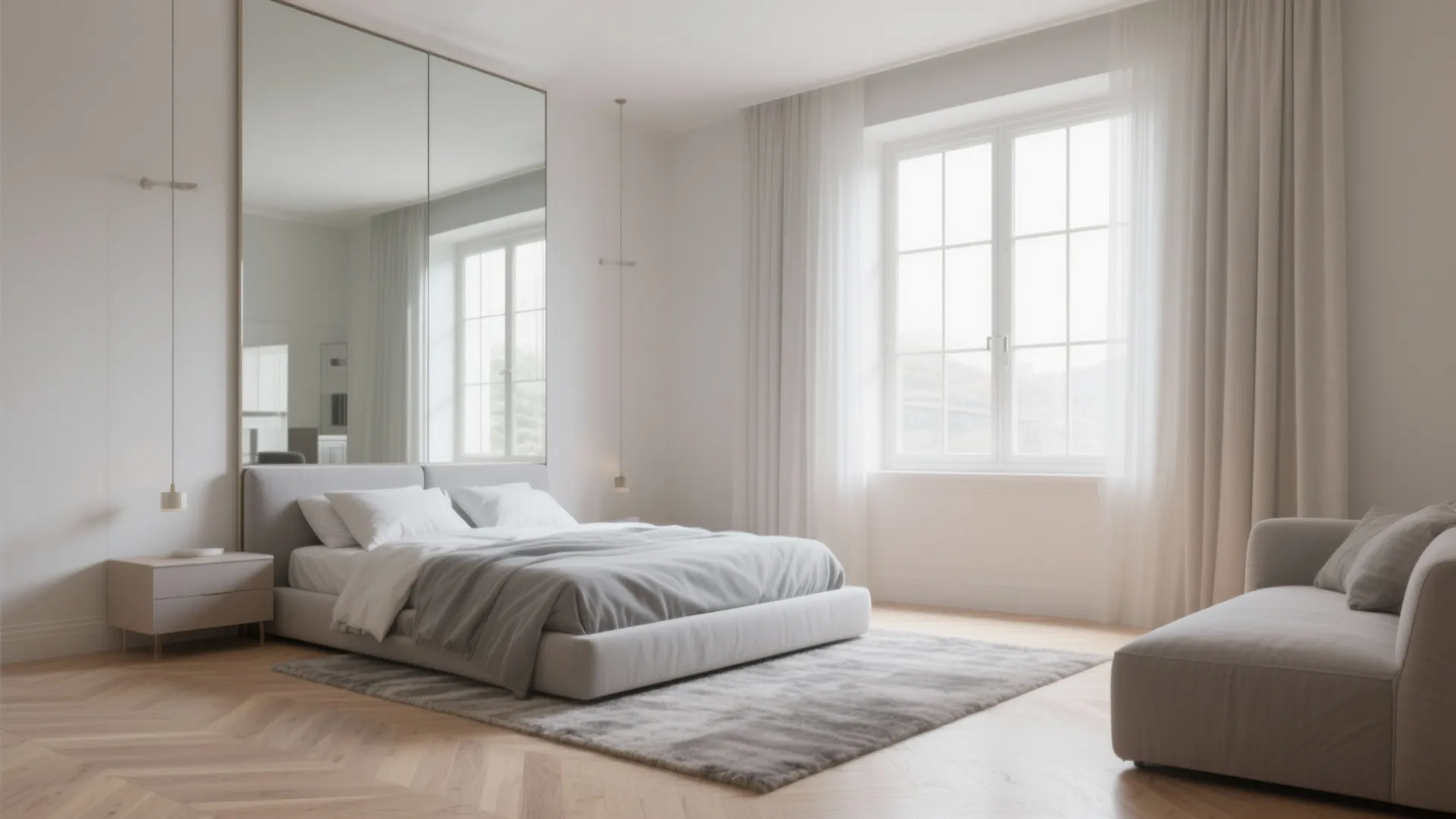 3. Use mirrors, pale tones and smart layouts