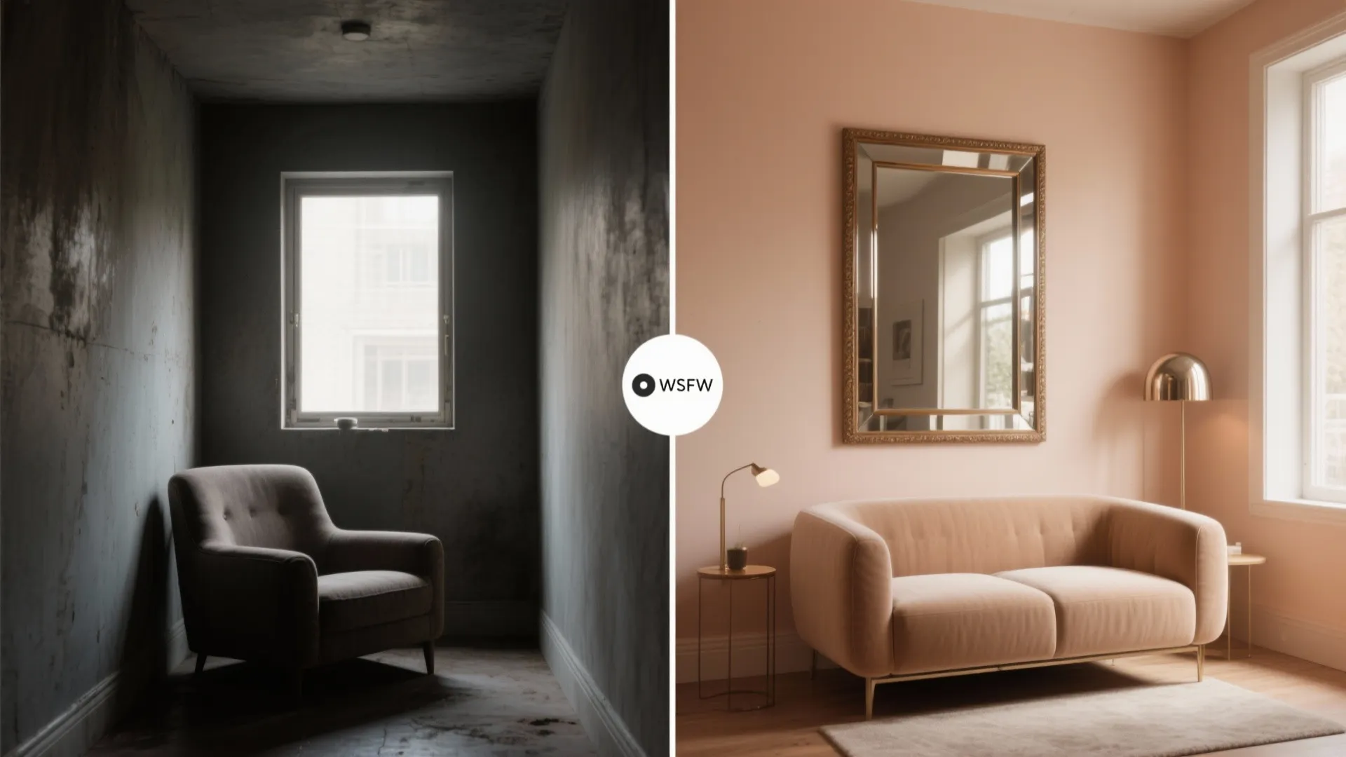 4. Mirrors, pale colors, and reflective accents