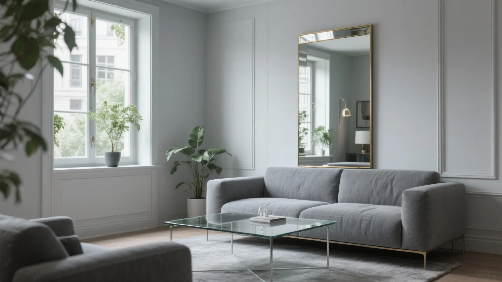 4. Glass, mirrors and reflective accents to add perceived depth