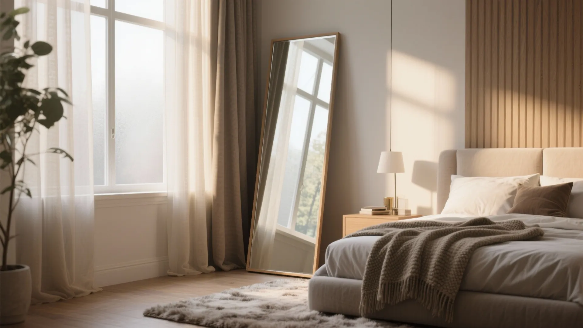 4. Create Illusions with Mirrors and Layered Textiles