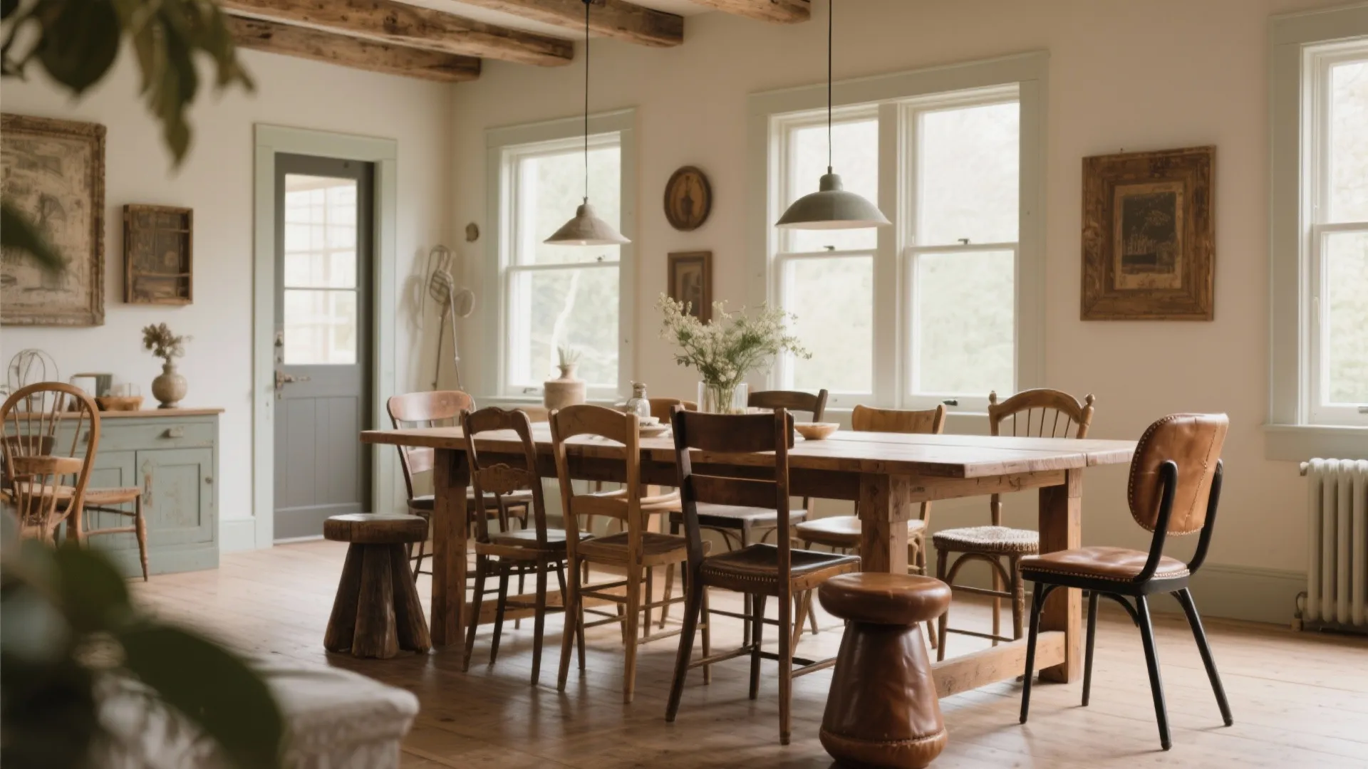 2. Mismatched Seating