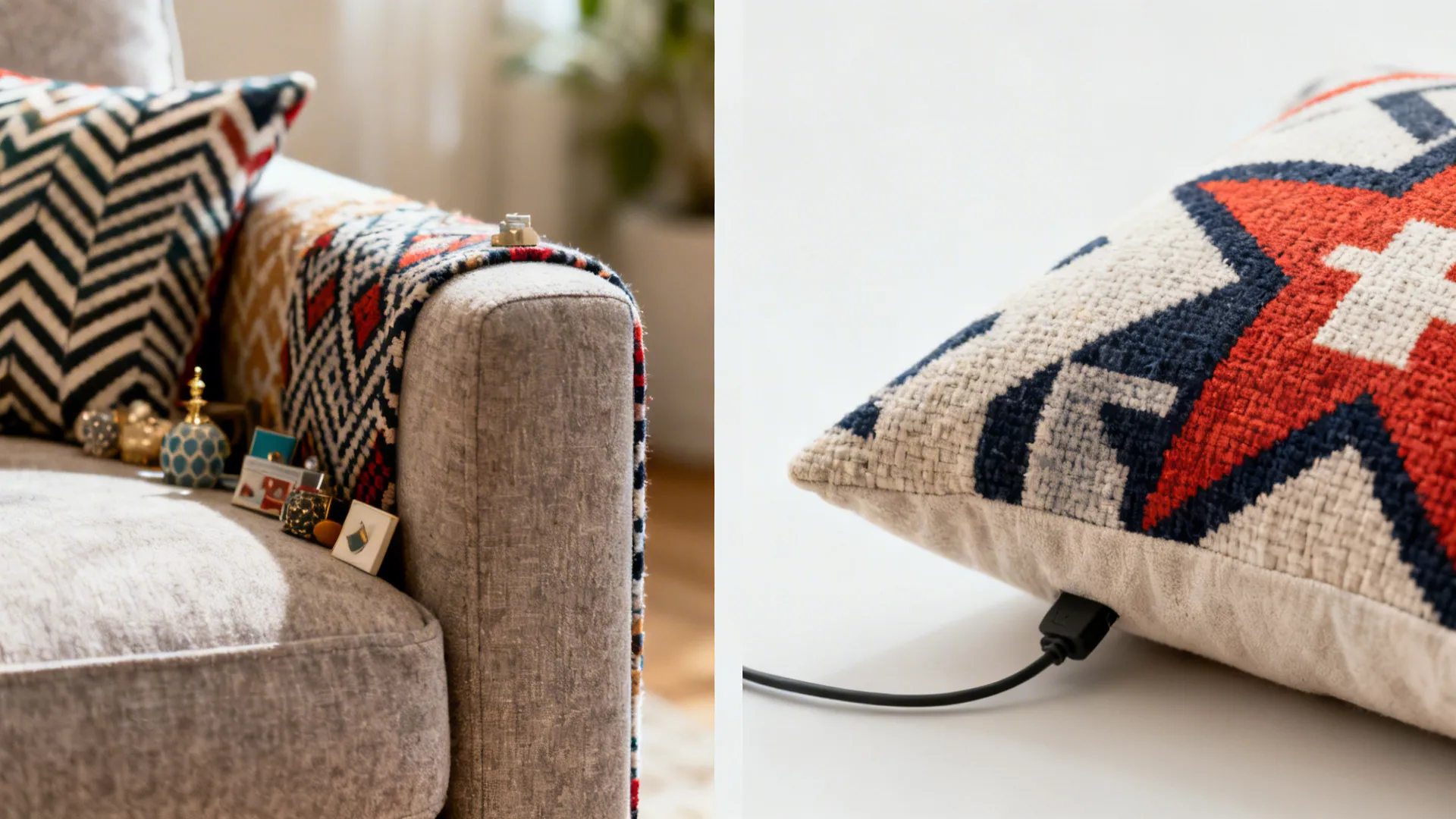 Macro comparison showing cluttered patterns versus one hero pattern with clean textures.