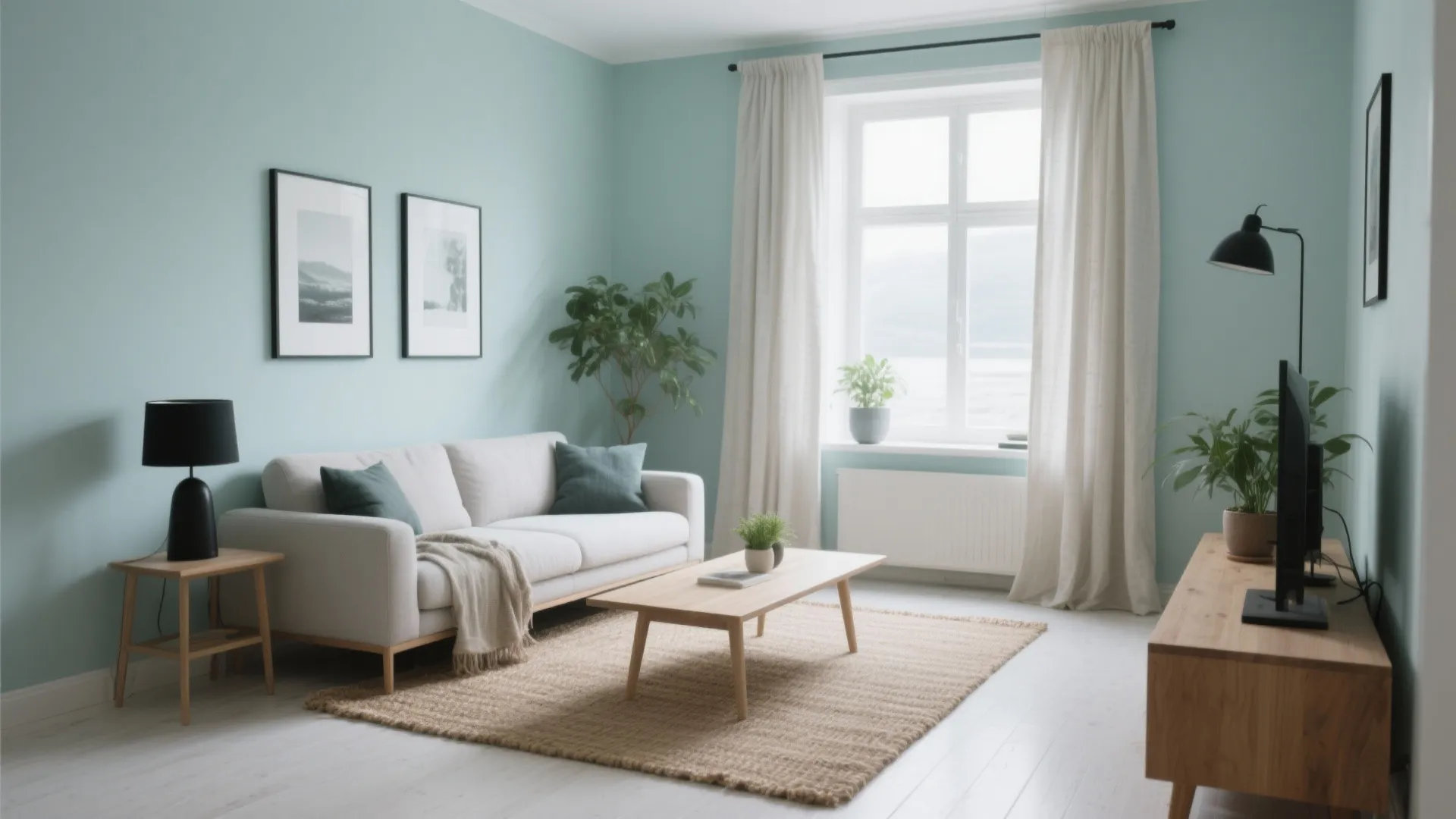 Misty Blue-Green for Airy Light and Relaxation