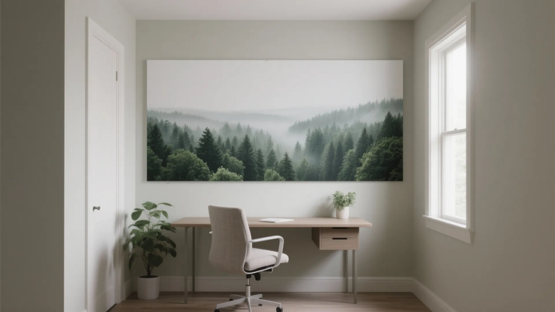 4) Panoramic Murals: One Bold Wall, Calm Elsewhere