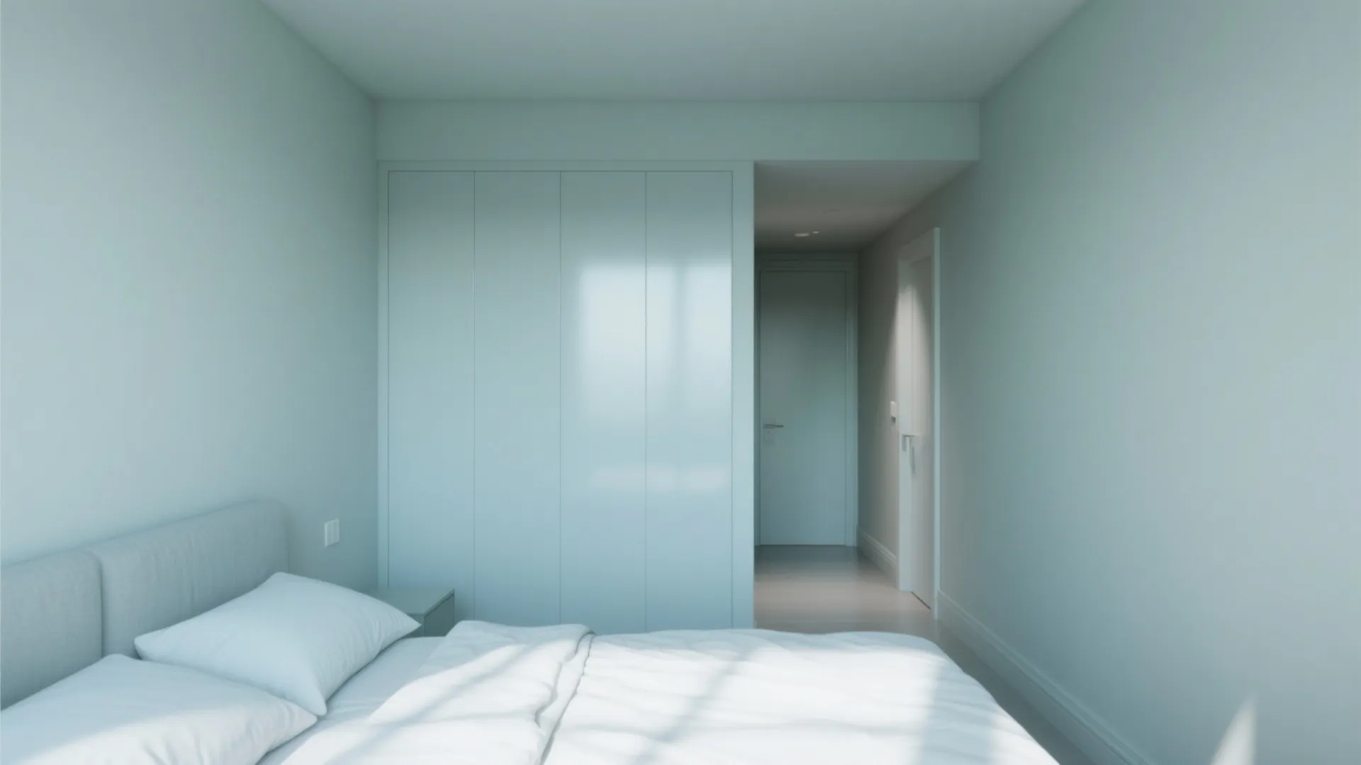 5. Light Misty Greys to Expand a Small Room