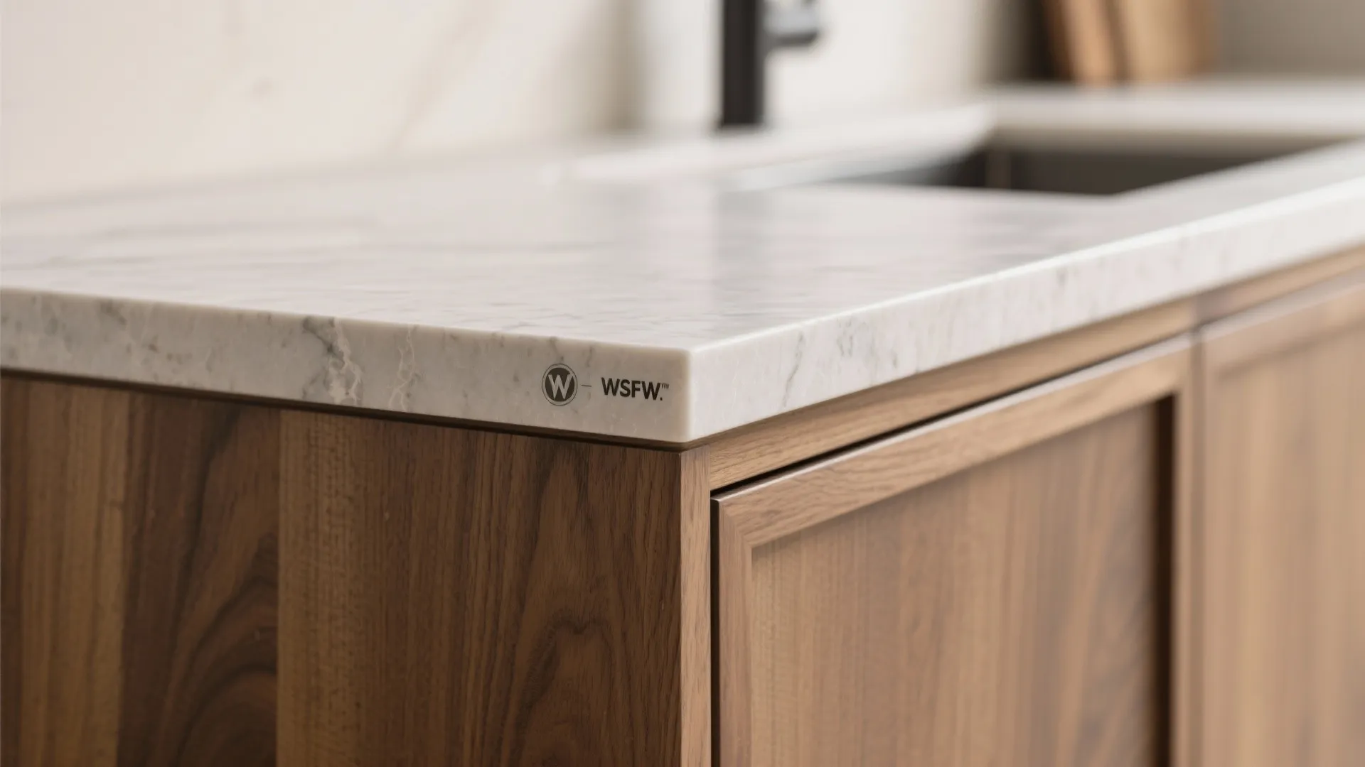 Warm Wood Accents with Stone for Balance