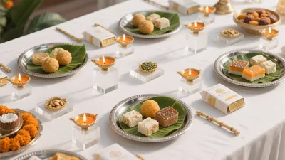 Traditional Indian Festive Table Setting & Decor Ideas