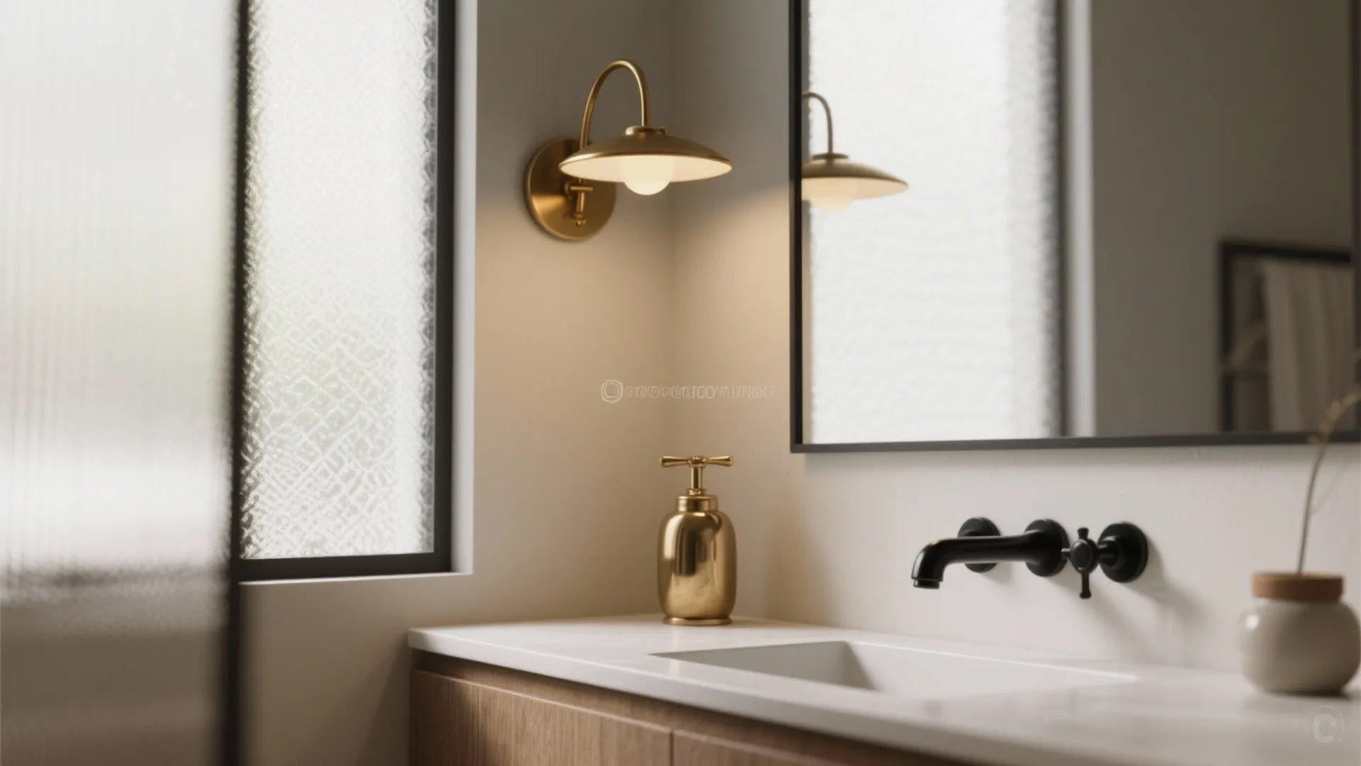 1. Mix eras: vintage lighting + modern fixtures