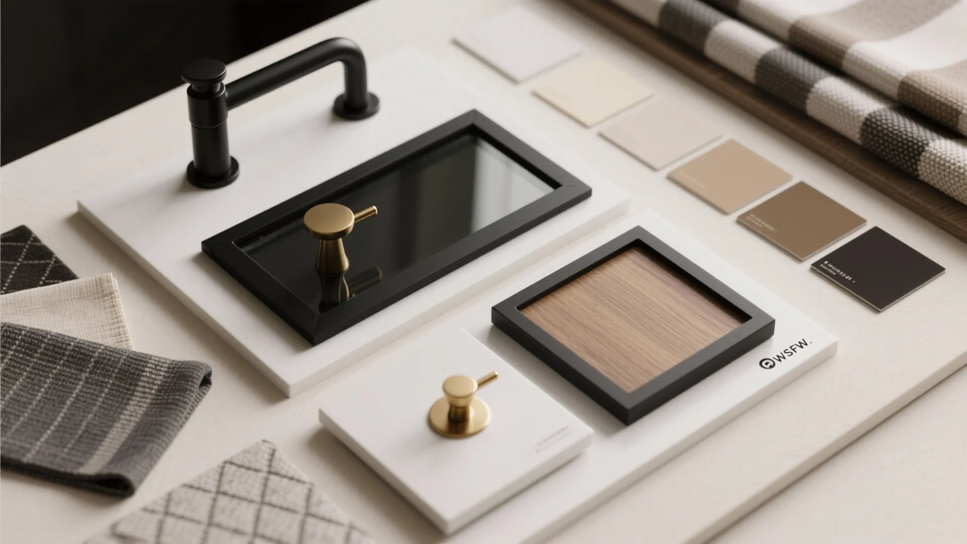 5. Mix Finishes with Black Accents for Depth