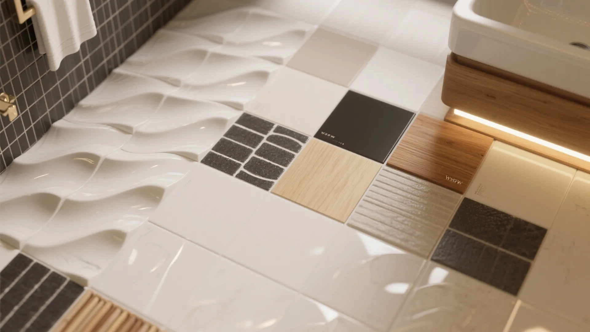 Mix Finishes and Shadow-Line Grout