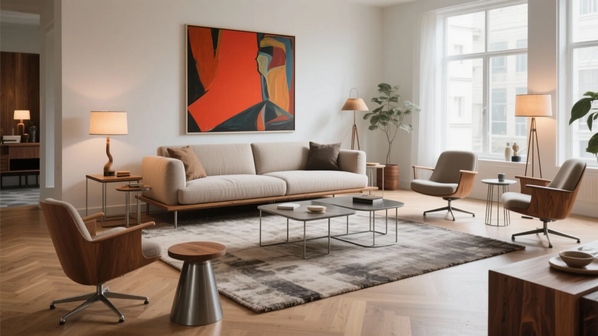 Idea 5: Mix statement pieces with movable supports