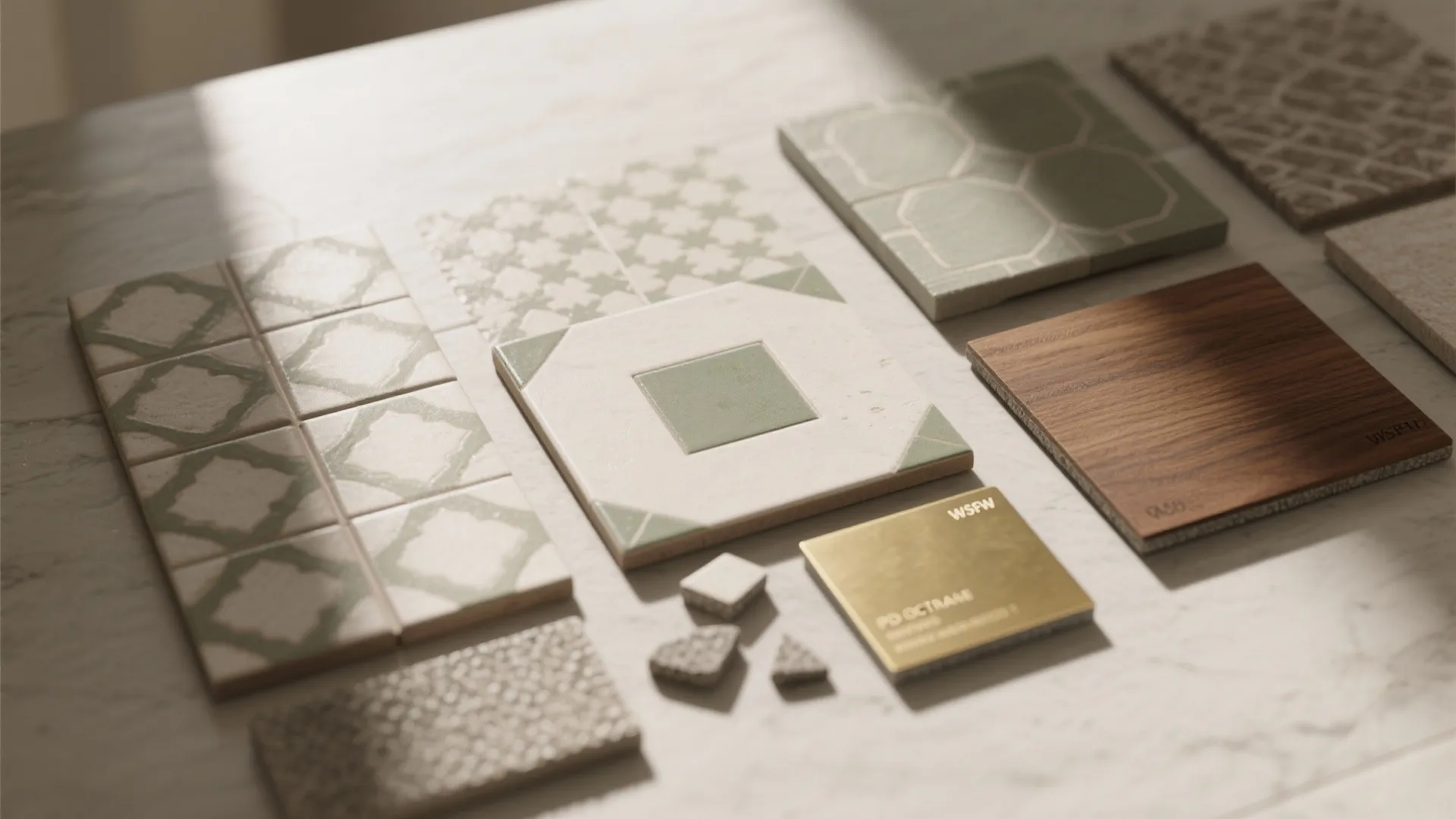 5. Mix-and-match pattern with sage details