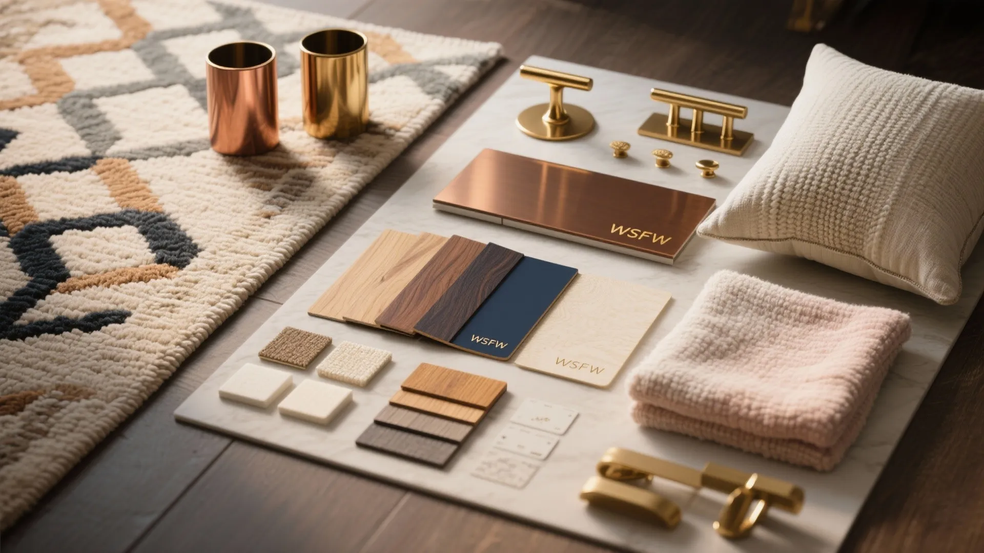 5. Mix Metals and Patterns to Soften the Look