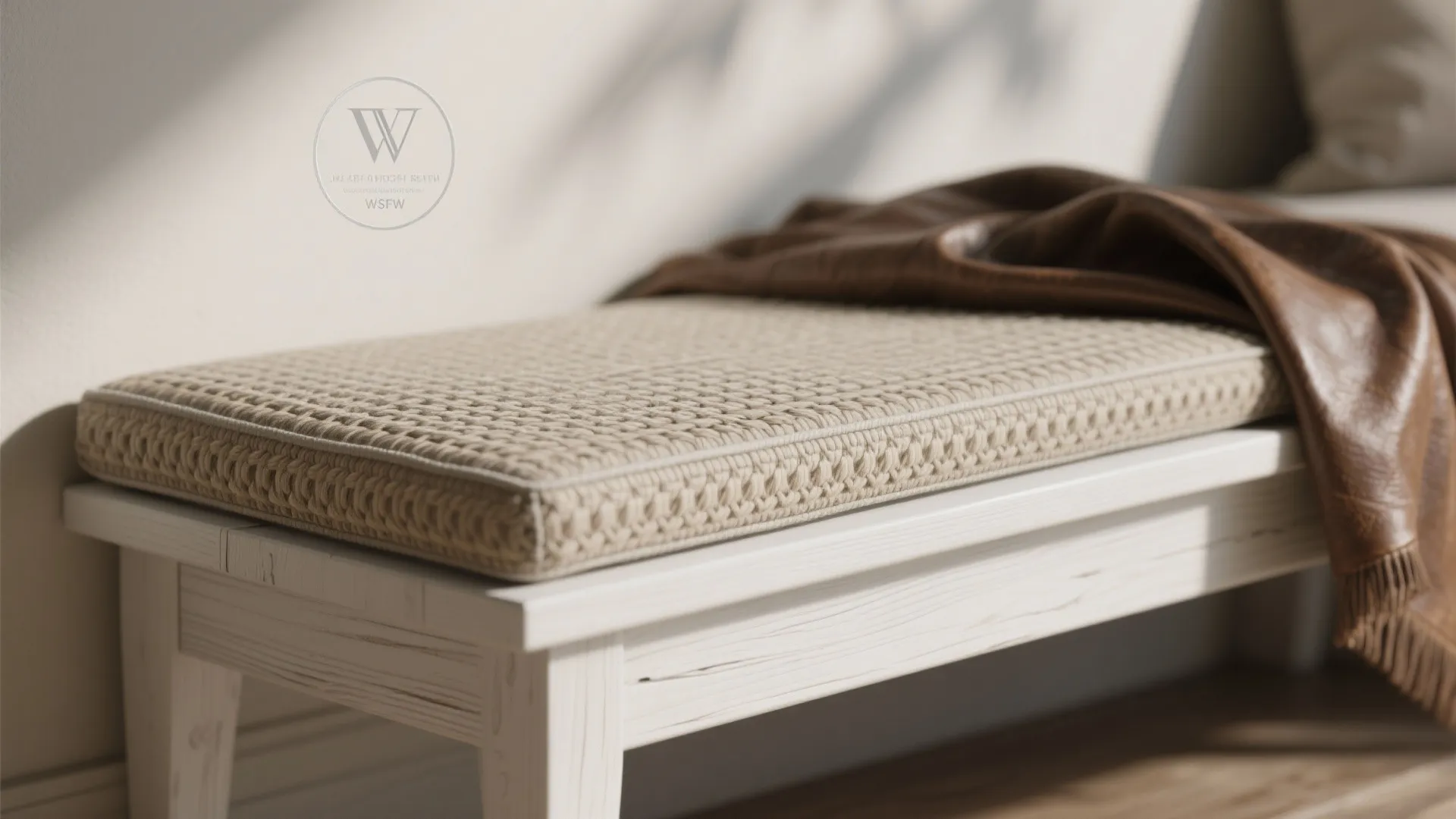 1. Mix textures to keep white lively