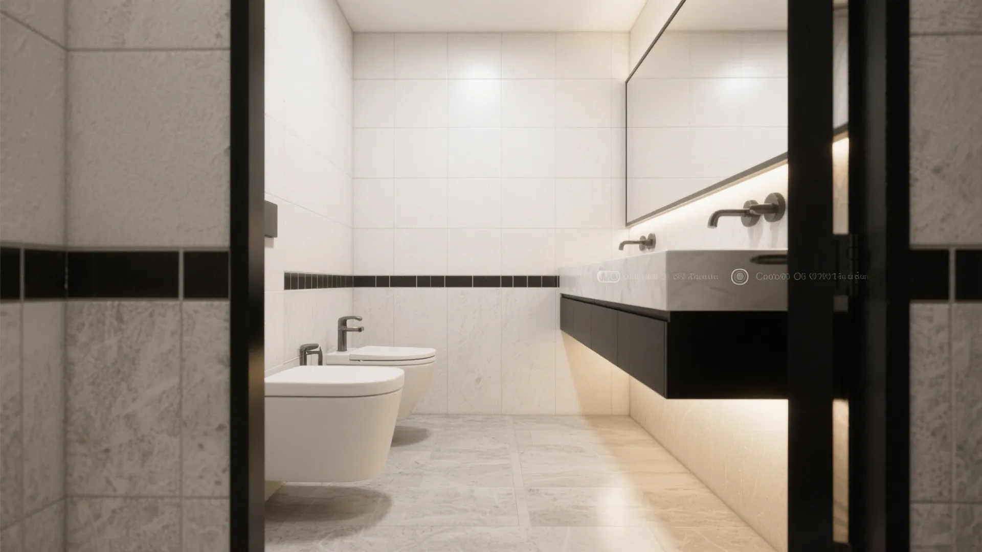 Pair rough tiles with smooth surfaces for balance