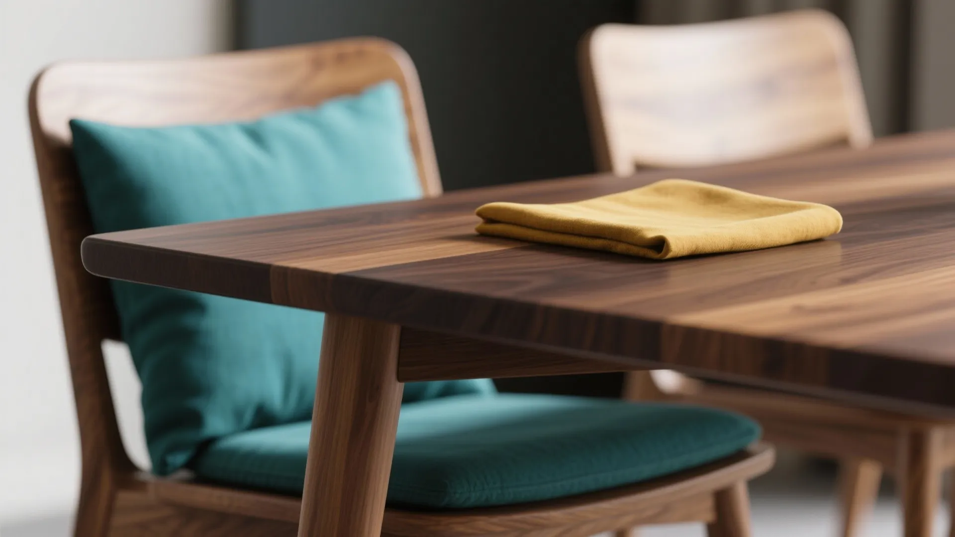 5. Mix woods and introduce one accent color