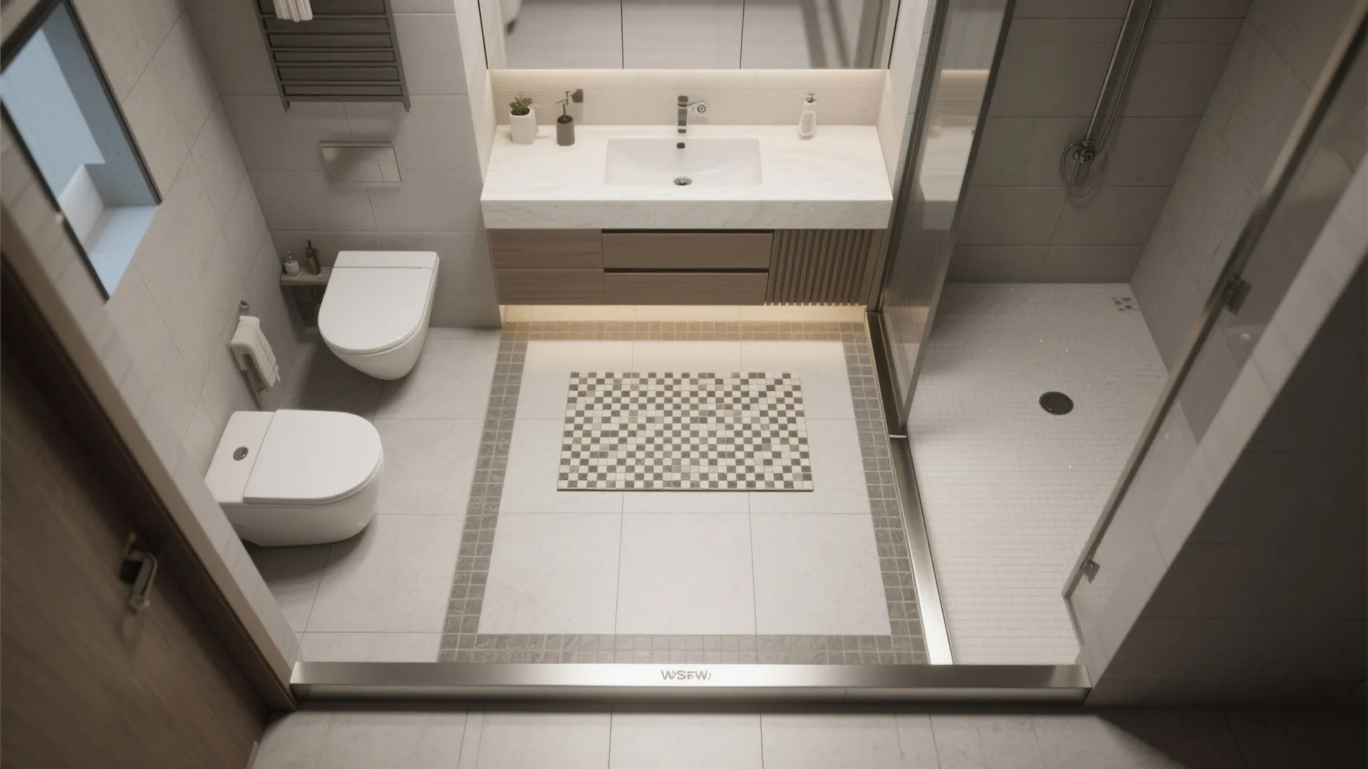 Mixing Sizes to Zone: Rug Effects, Borders, and Wet/Dry Separation