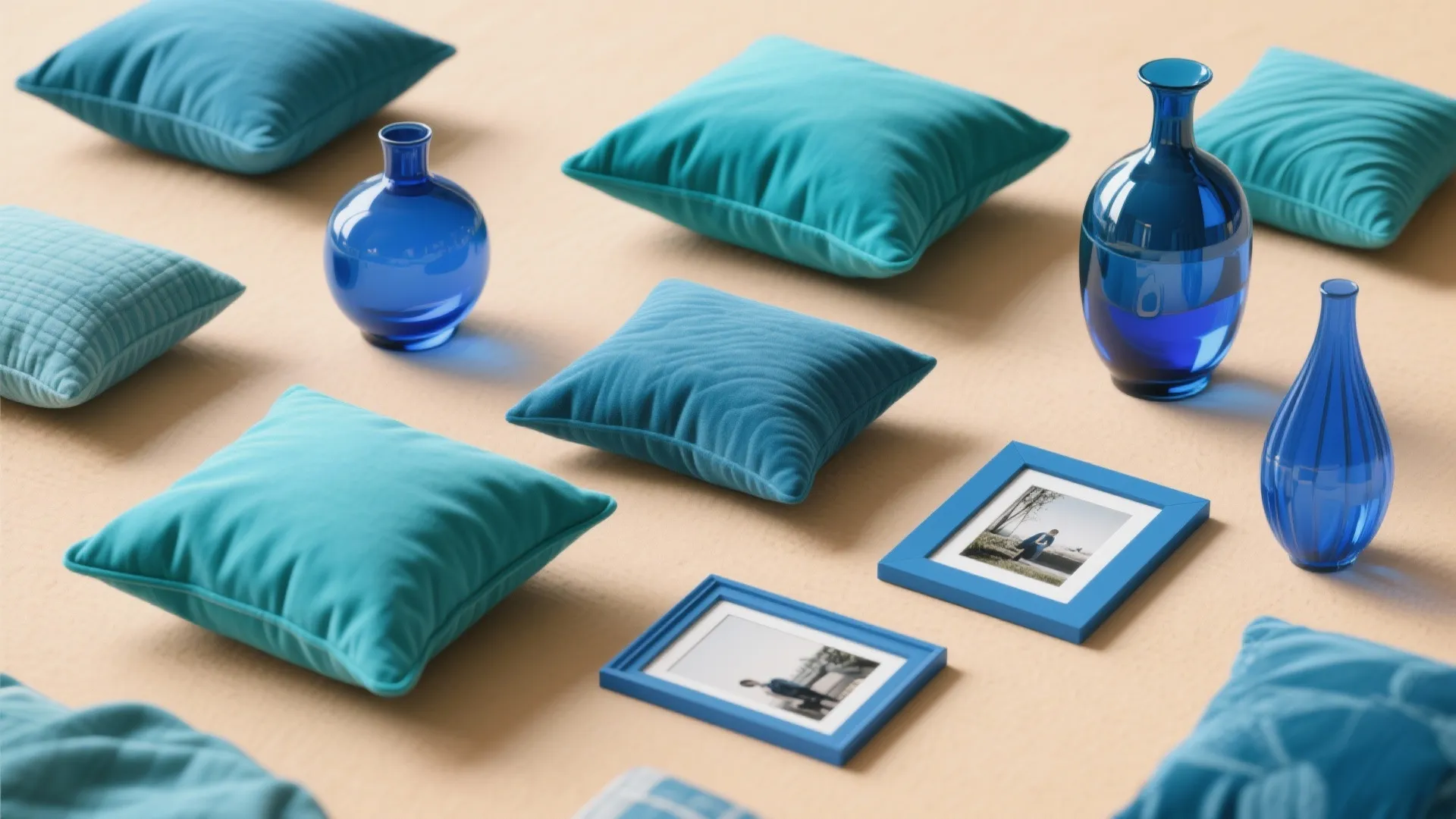 Mixed Blue Accessories