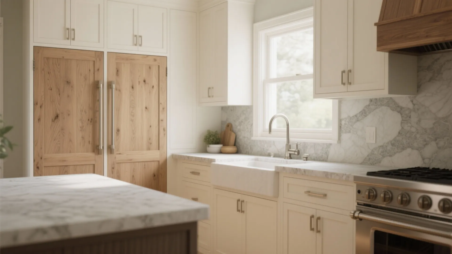 Warm Wood Tones with Mixed Materials