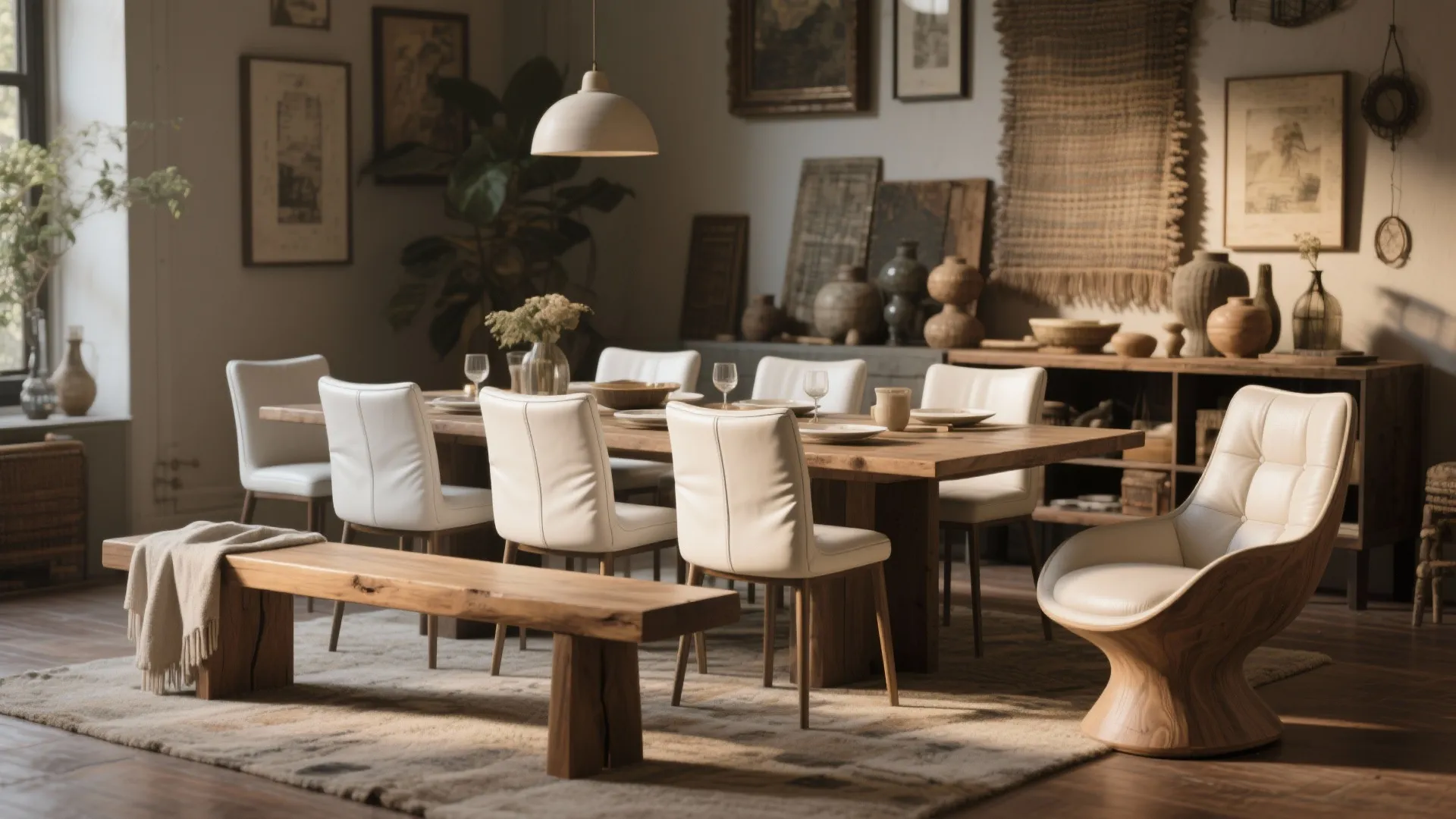 2. Go mixed-chair for an eclectic vibe