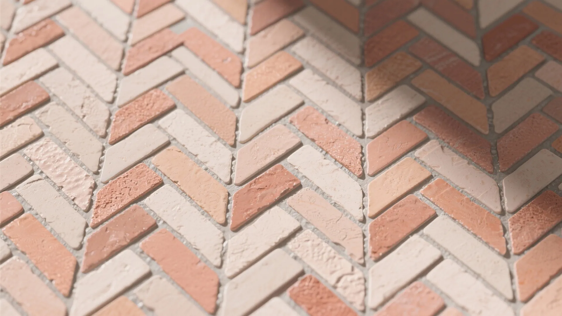 2. Mixed-Tone Coral Tiles
