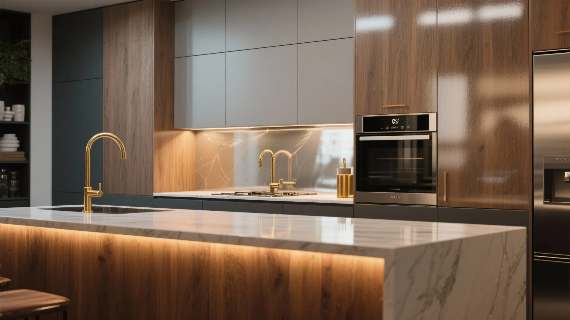 4. Mixed finishes to define zones