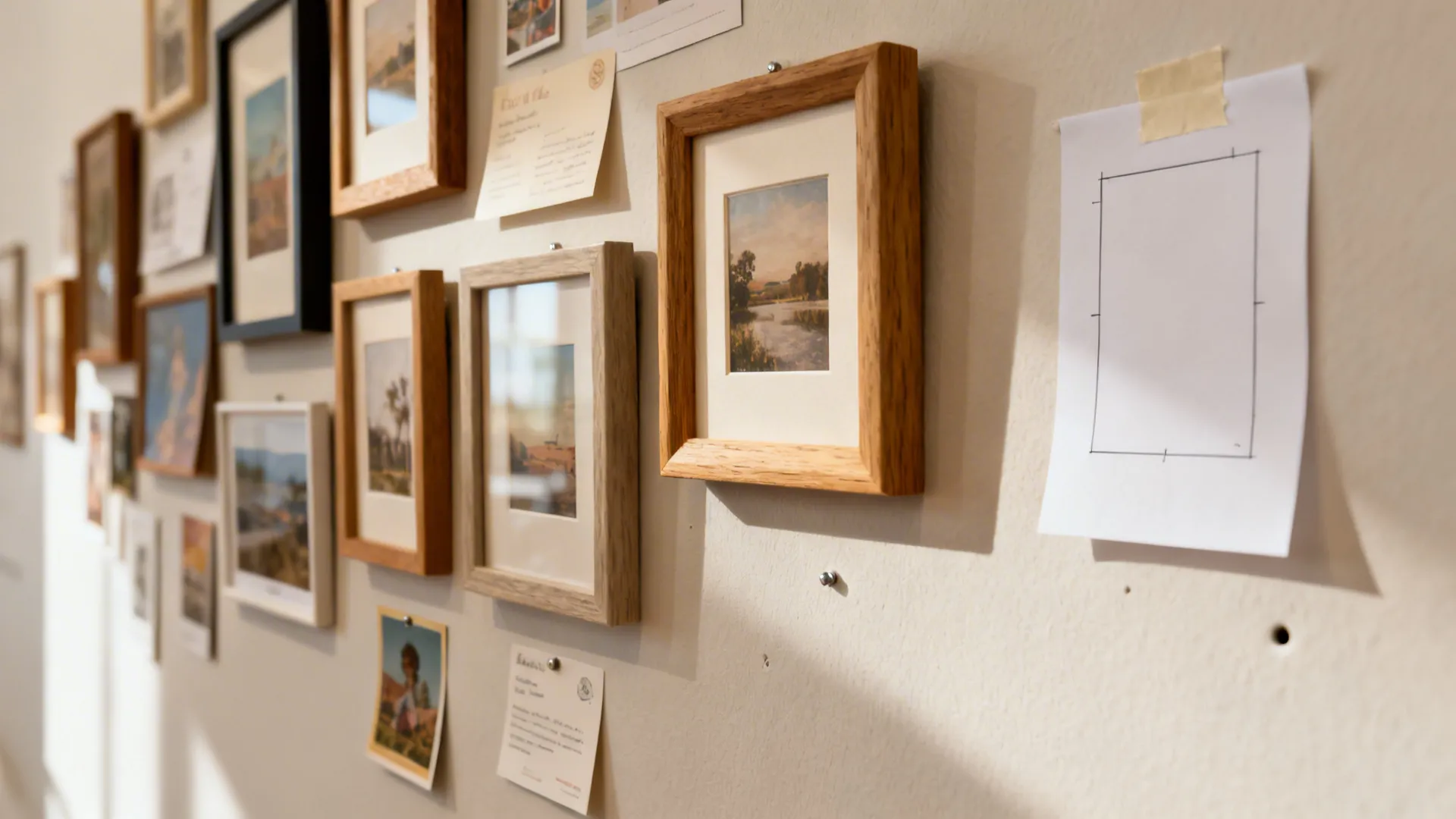 1. Mini Gallery Wall with Mixed Frames