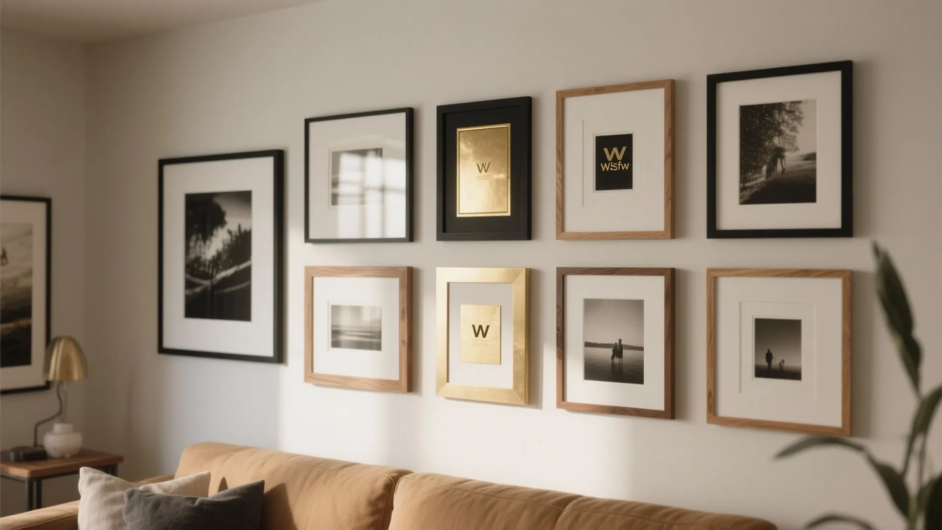 Mixed-Material Gallery Wall