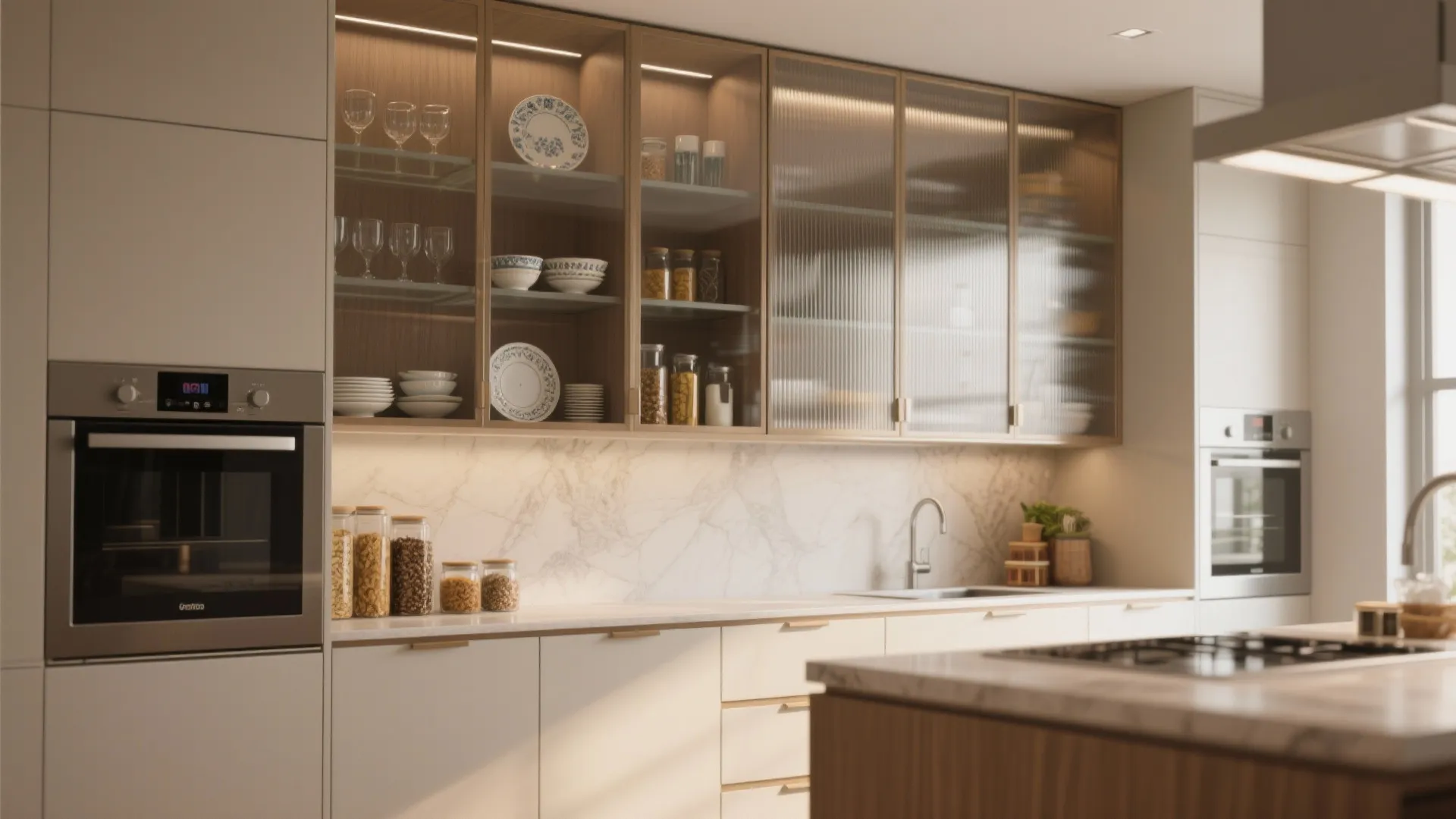 2. Mixed Glass Panels