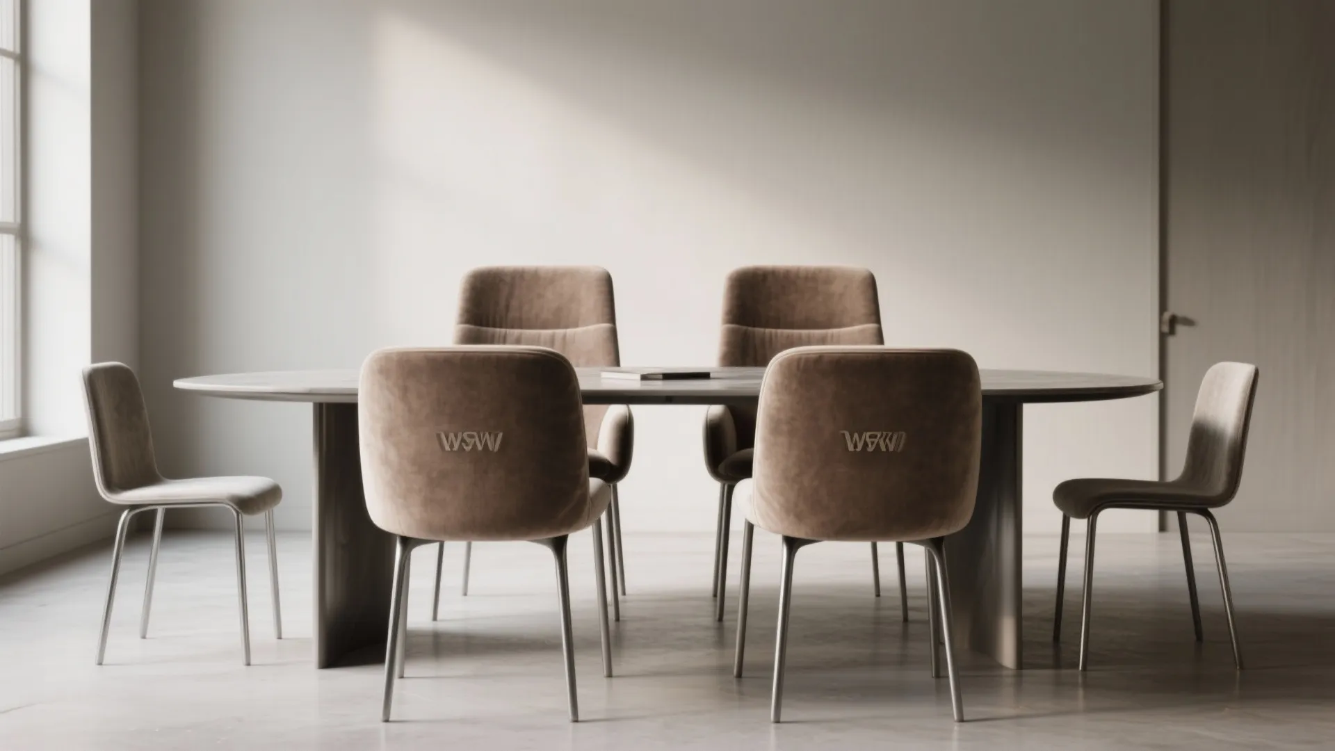 2. Mix two statement head chairs with two simple sides