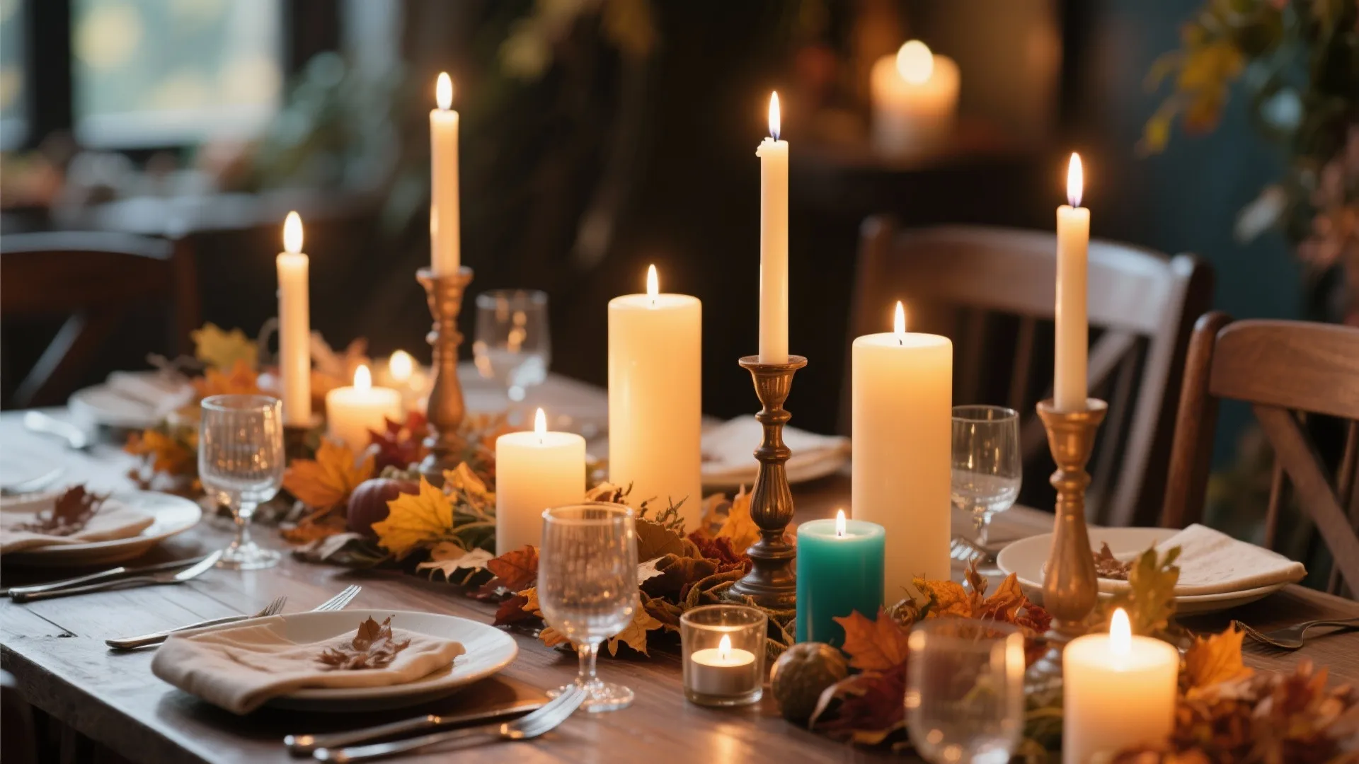 8. Mixed Height Candles