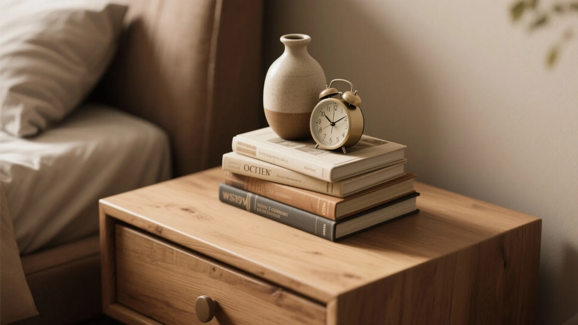 2. Mixed Heights: Books, Vases, and Functional Art